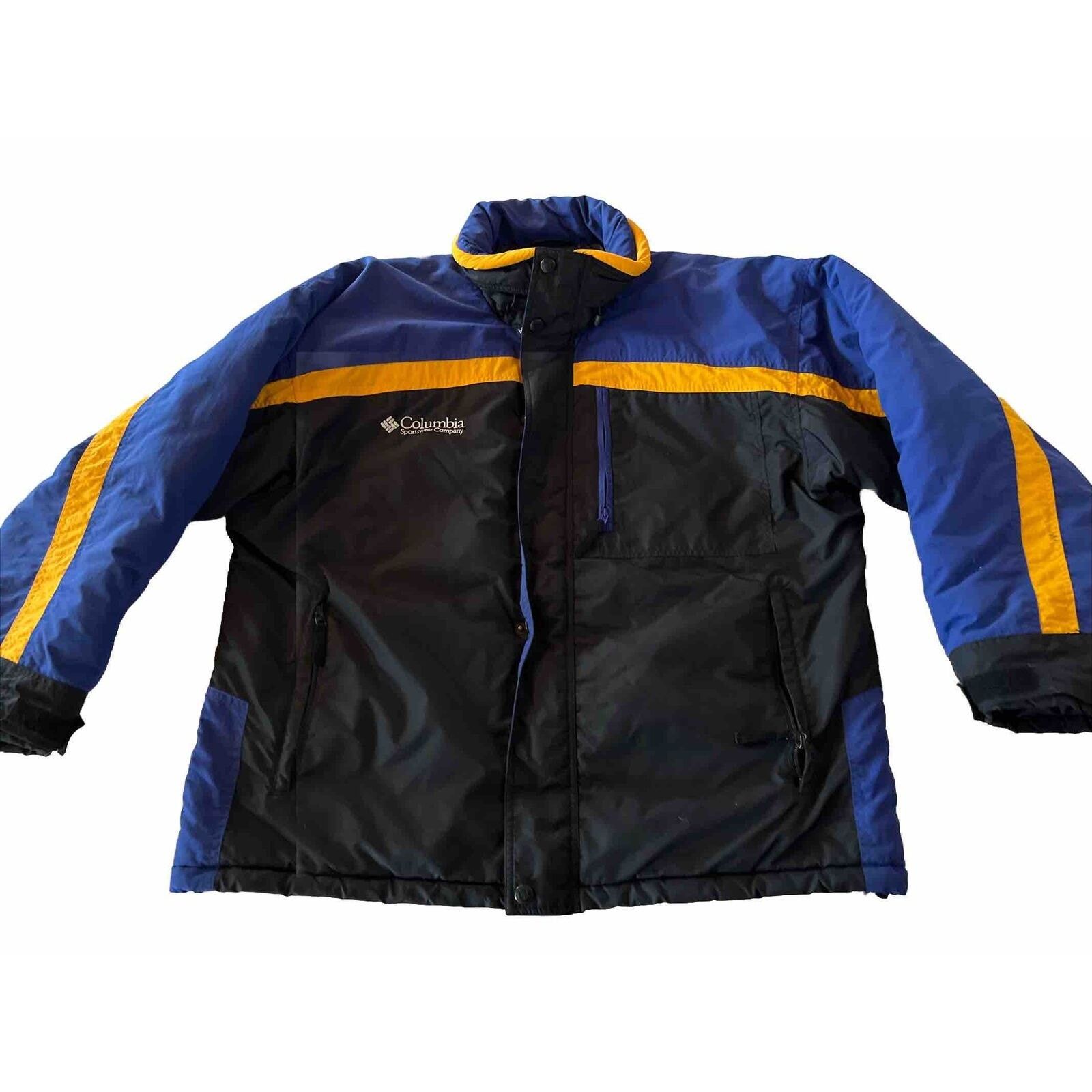 Columbia Columbia VTG Men’s L Blue Gold LS Zip Polyester Nylon Coat Size US L / EU 52-54 / 3 - 1 Thumbnail