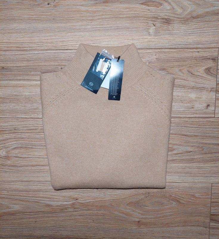C&A 100% cashmere sweater beige new luxury soft comfortable Size S / US 4 / IT 40 - 2 Thumbnail