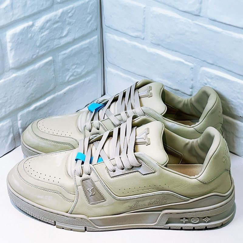 Louis Vuitton Louis Vuitton Beige Low-Top Trainer Sneakers -2508 Size US 11 / EU 44 - 1 Thumbnail