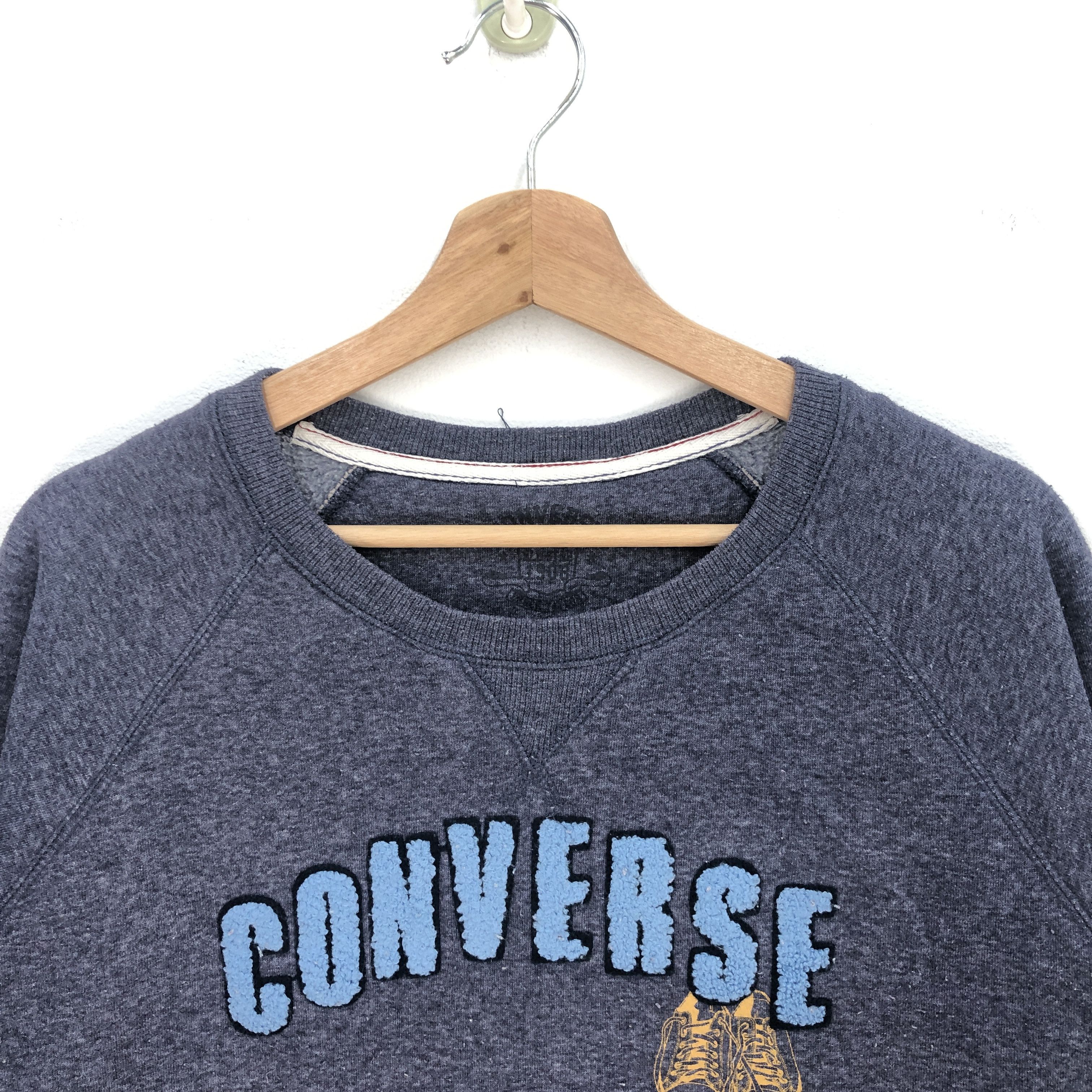 Converse × Vintage Vintage Converse Sweater Vintage Converse Sweatshirt Size US M / EU 48-50 / 2 - 2 Thumbnail