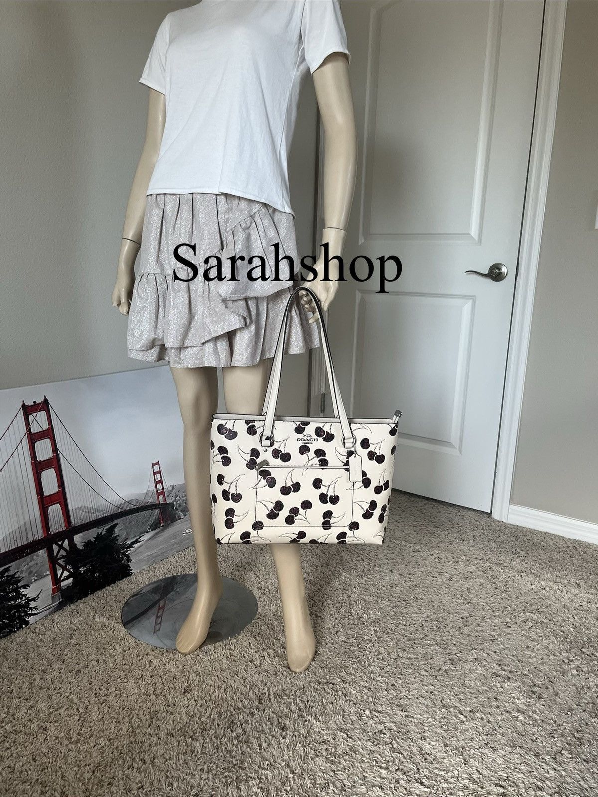 Coach Coach Station Tote With Cherry Printed Size ONE SIZE - 6 Thumbnail