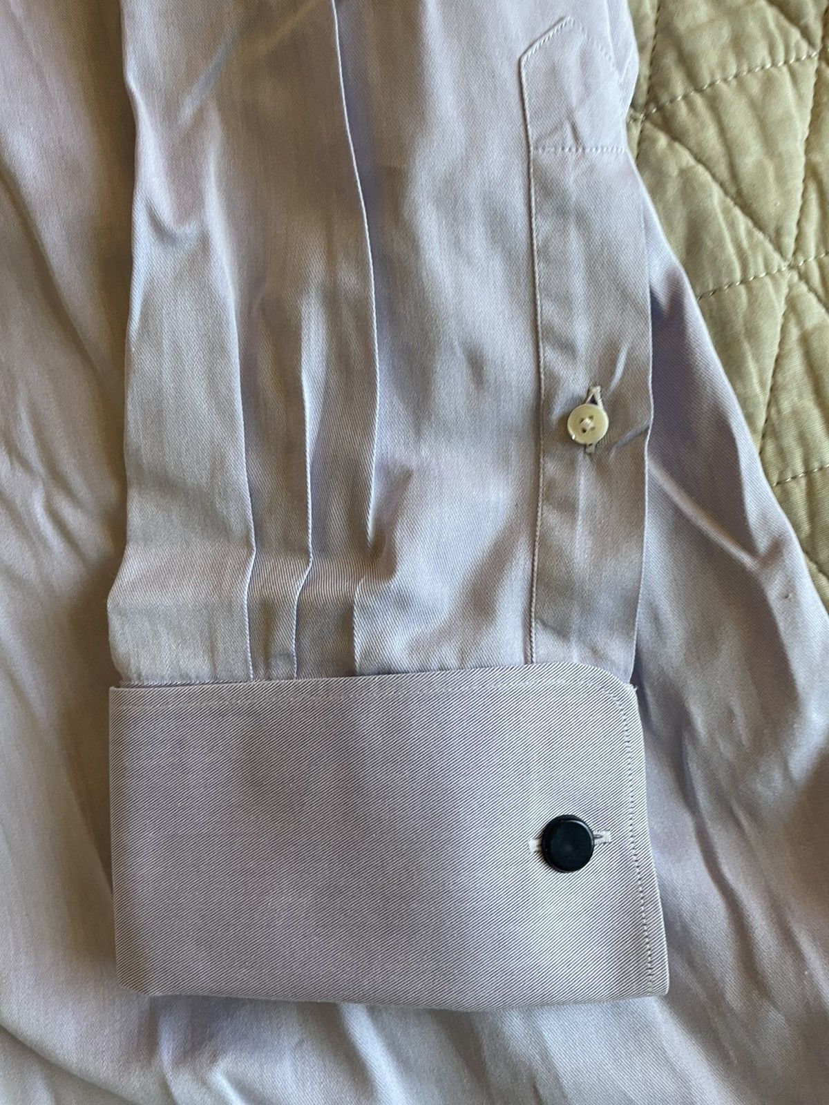 Ermenegildo Zegna French Cuff Dress Shirt Size US M / EU 48-50 / 2 - 3 Thumbnail