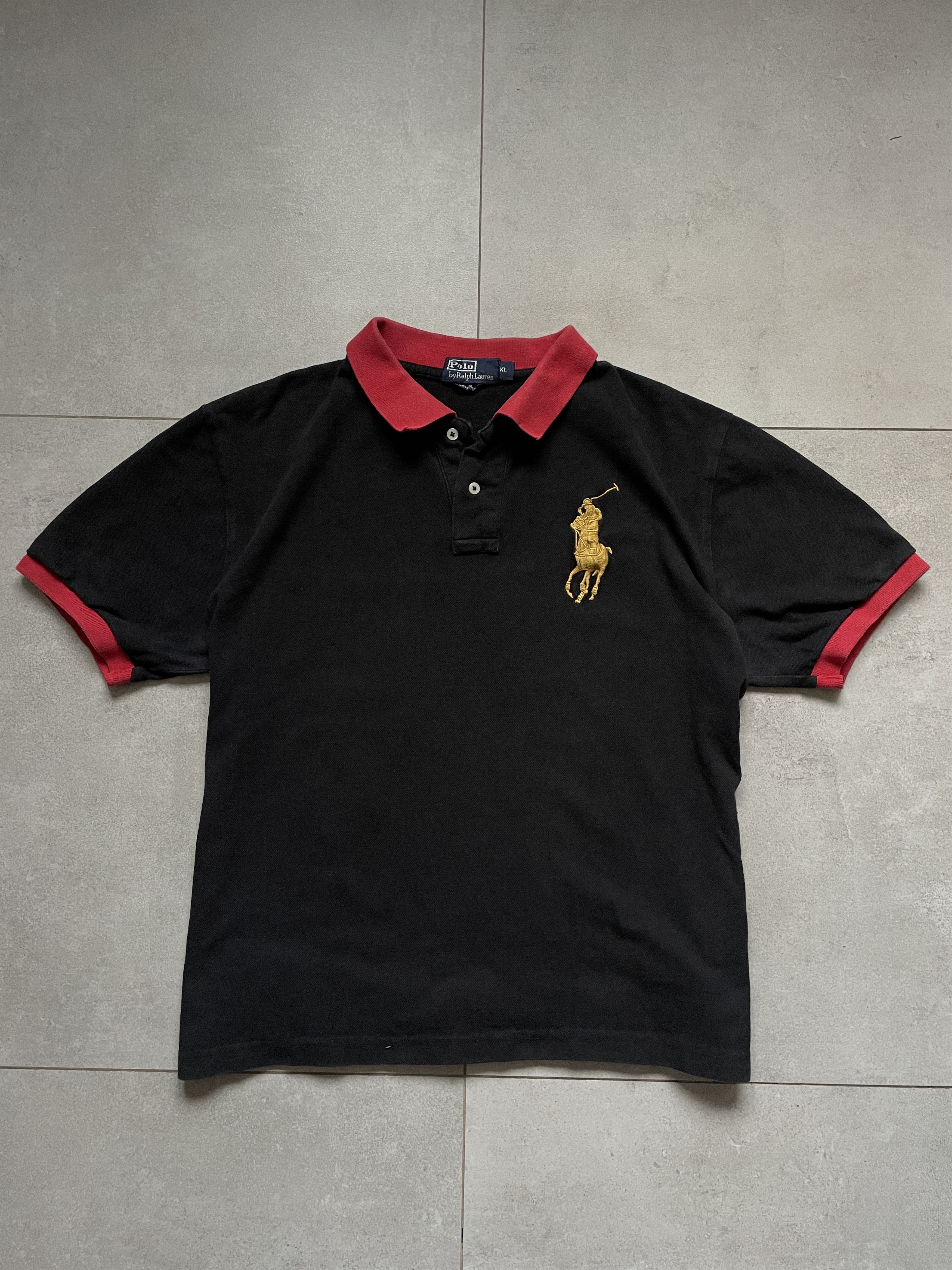 Polo Ralph Lauren RALPH LAUREN CHIEF KEEF TYPE BIG PONY BLACK GOLD POLO Size US XL / EU 56 / 4 - 1 Thumbnail