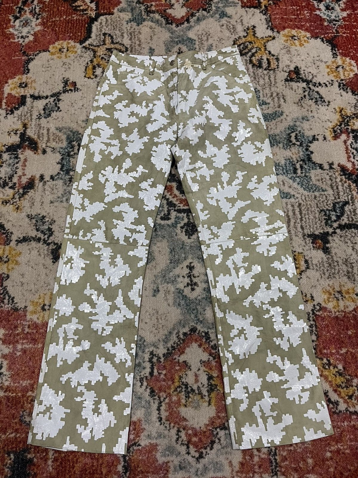 Fendi × Vintage Fendissime leather pants Size 28" / US 6 / IT 42 - 1 Thumbnail