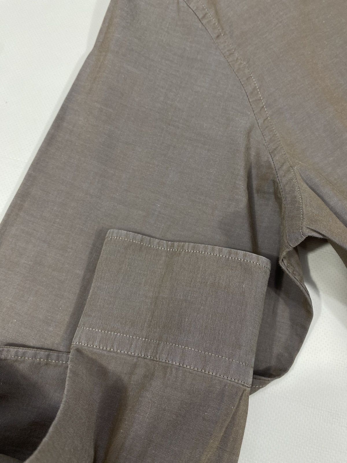 Corneliani Corneliani Indigo Brown Two Tone Light Bronze Shirt Size US L / EU 52-54 / 3 - 5 Thumbnail