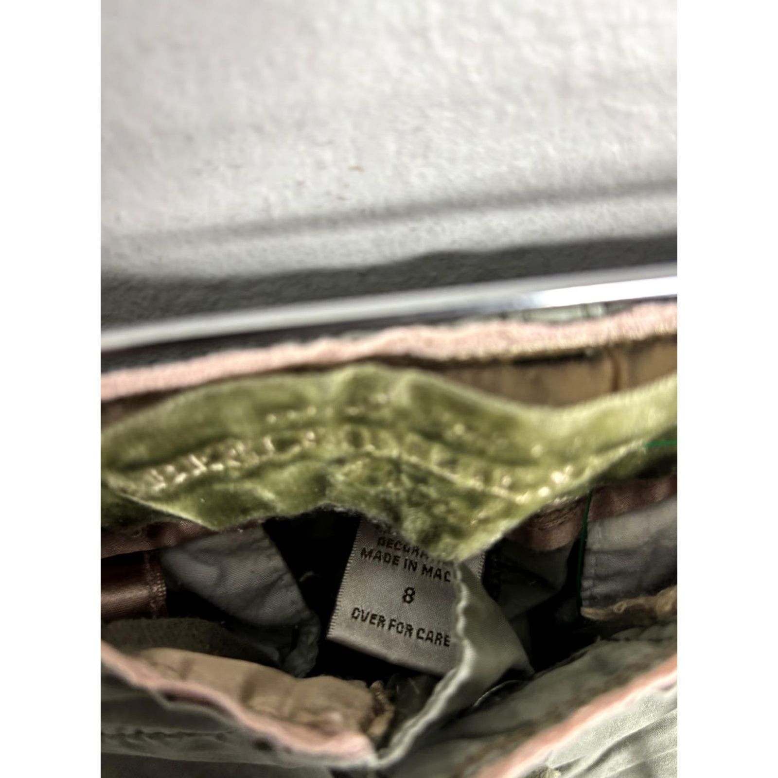 Abercrombie & Fitch Abercrombie & Fitch Cargo Pants Womens 8 Green Patchwork Y2K Hem Utility Size 30" / US 8 / IT 44 - 5 Thumbnail