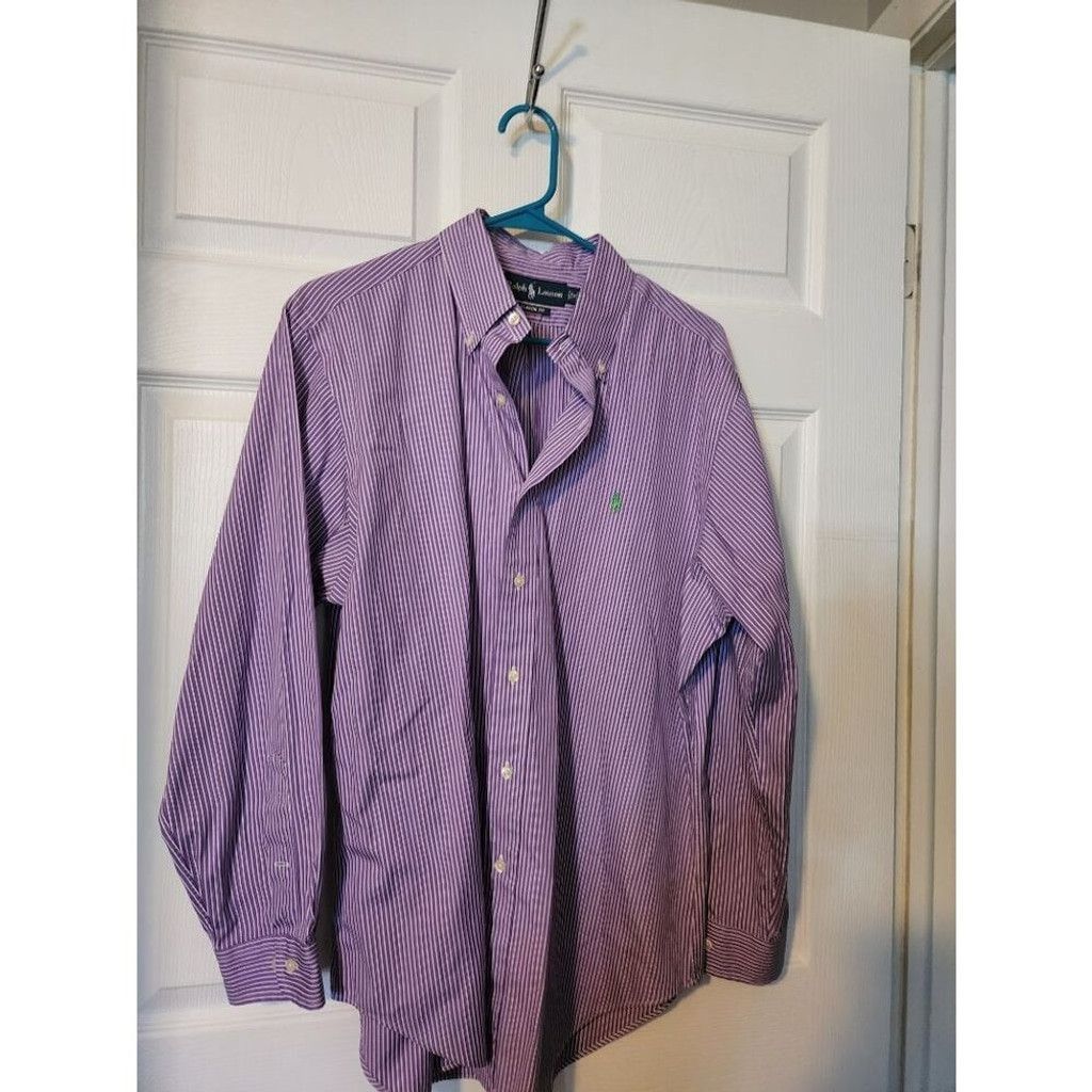 Polo Ralph Lauren Purple Ralph Lauren Dress Shirt Size US L / EU 52-54 / 3 - 1 Thumbnail