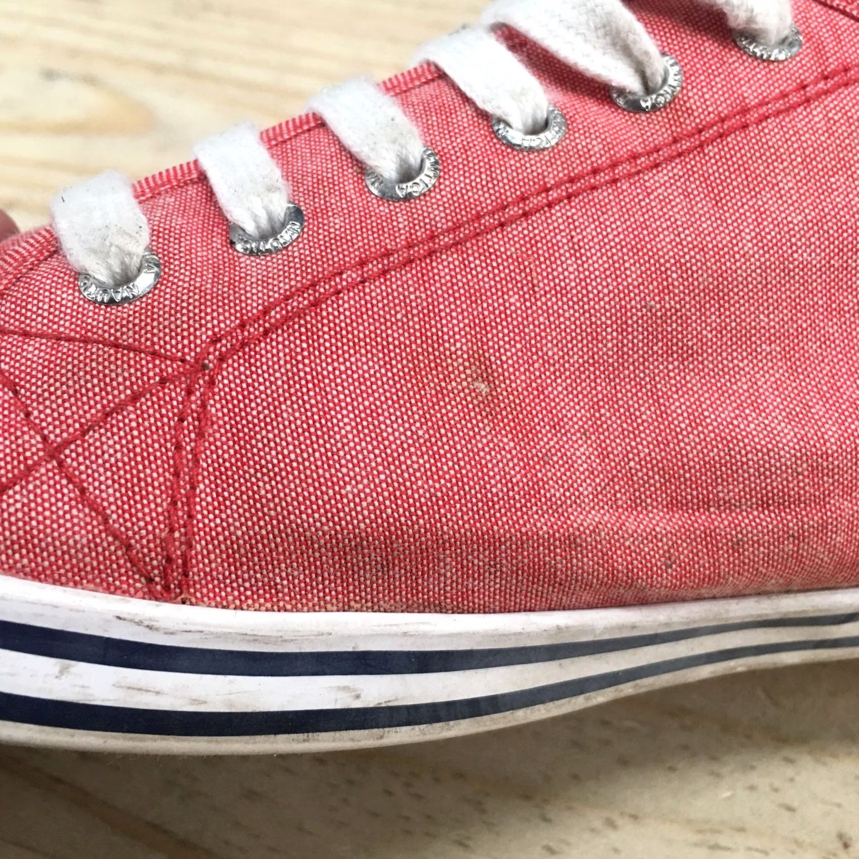 Nautica Nautica Womens Casual Low Top Sneakers NW007E Pink Fabric Lace Up Flats Shoes Size M / US 6-8 / IT 42-44 - 4 Thumbnail