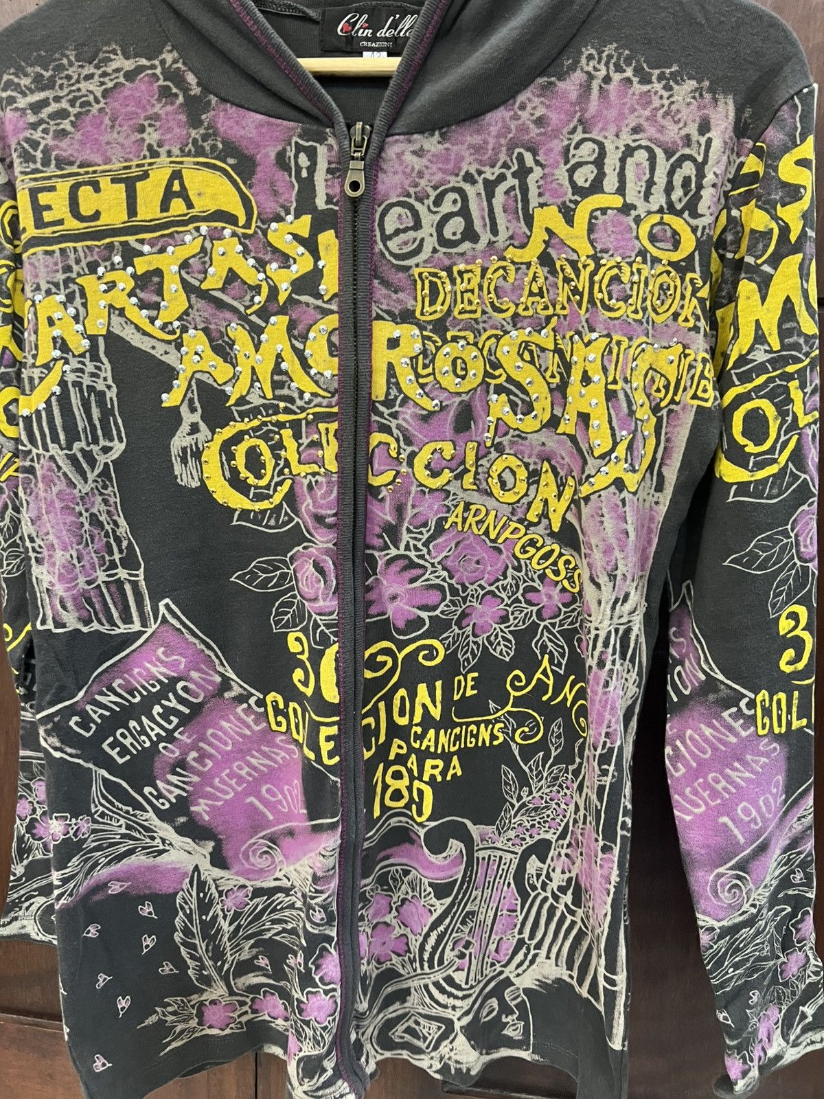 If Six Was Nine × Japanese Brand × Le Grande Bleu (L.G.B.) Full Print Clen Delle Creazioni Hoodies Size US M / EU 48-50 / 2 - 2 Thumbnail