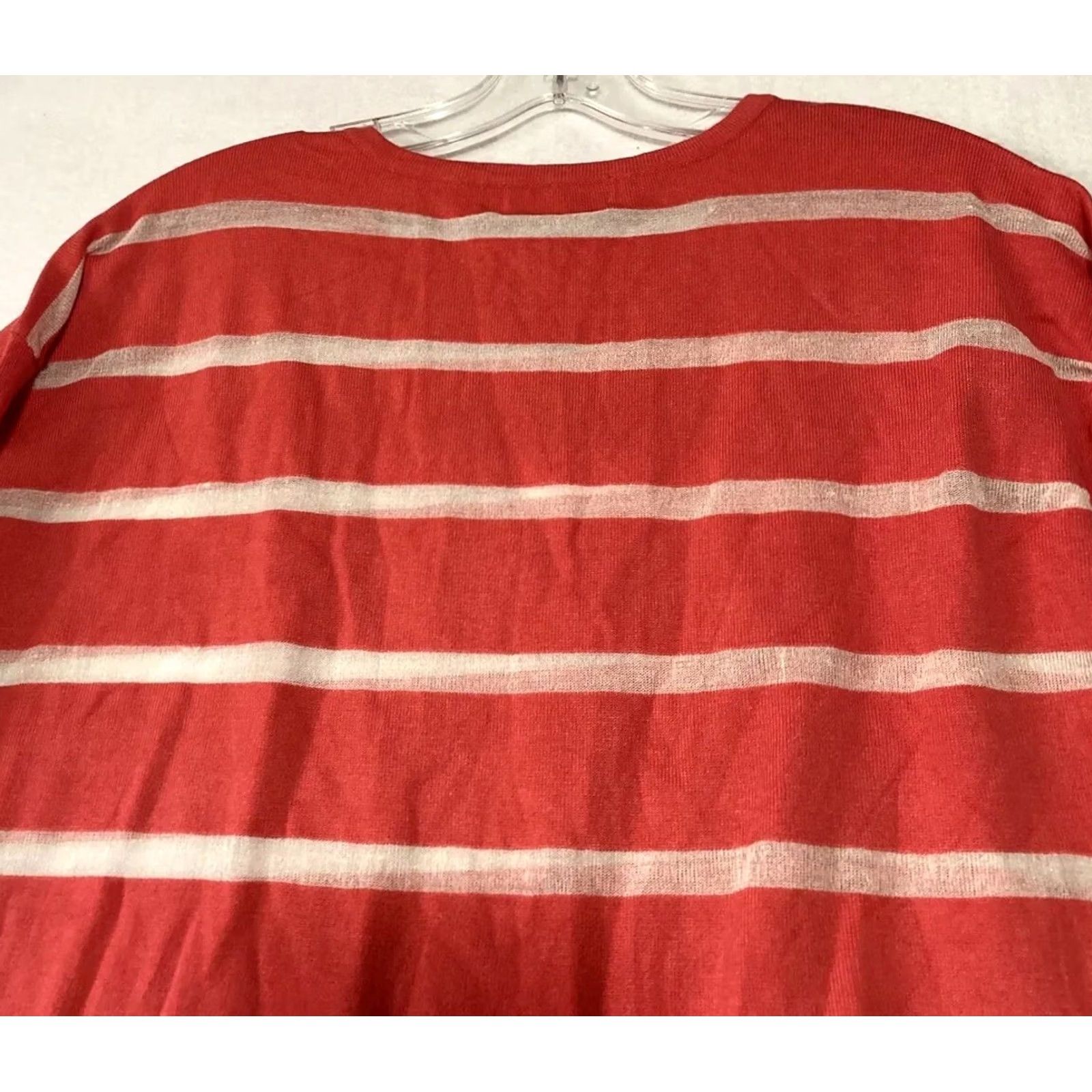 Calvin Klein Calvin Klein Sweater Women XS Pullover Long Sleeve Loose Knit Mauve Graphic Print Lightweight Regular Knit Style 80s? Size XS / US 0-2 / IT 36-38 - 8 Thumbnail