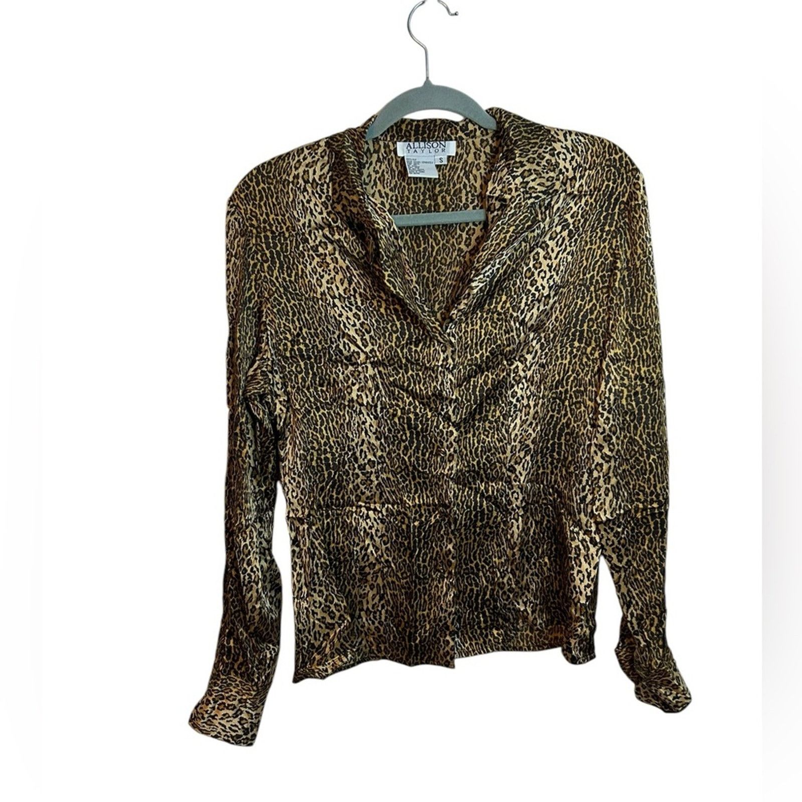 Other Allison Taylor Vintage Silk Animal Print Blouse Size S / US 4 / IT 40 - 1 Thumbnail