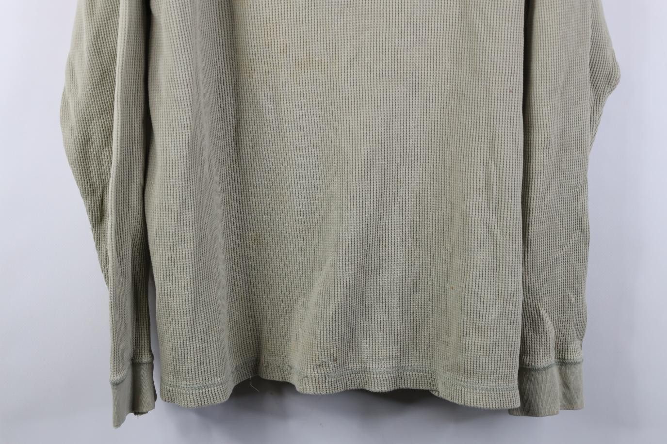 Vintage Vintage 90s Streetwear Thermal Waffle Knit Henley T-Shirt Size US L / EU 52-54 / 3 - 3 Thumbnail
