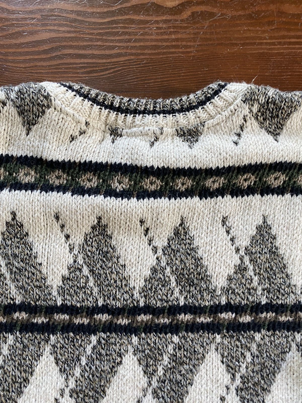Bill Blass Vintage 90’s Bill Blass Textile Pattern Heavy Knit Sweater Size US XL / EU 56 / 4 - 14 Thumbnail