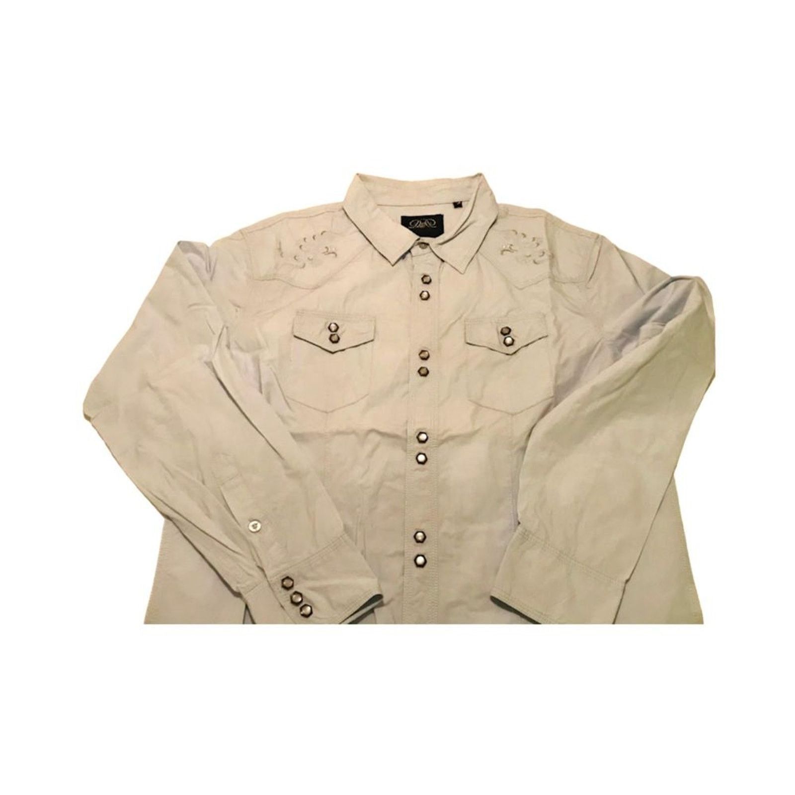 The Unbranded Brand D&D Luxury Denim Men`s Casual Western Shirt L Light Blue Size US L / EU 52-54 / 3 - 1 Thumbnail