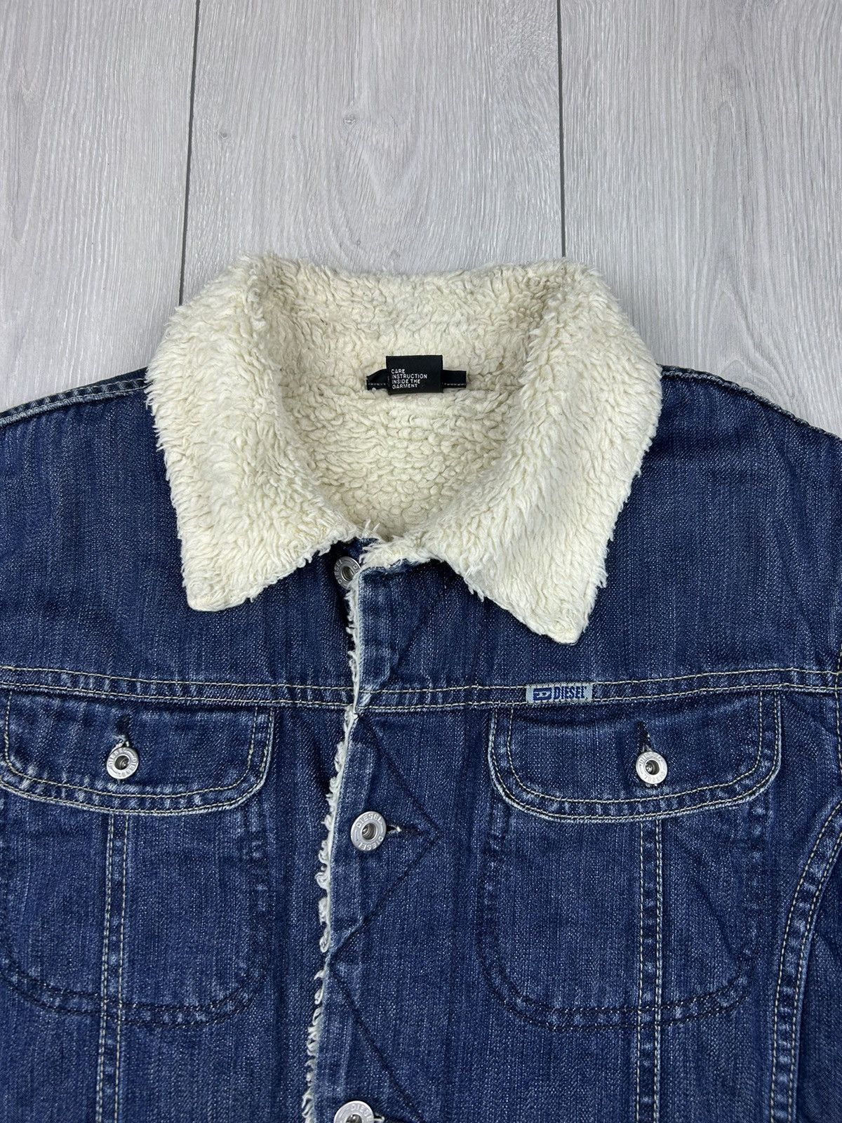 Diesel × Vintage Diesel Vintage Sherpa Denim Jacket Size S - M Size US M / EU 48-50 / 2 - 4 Thumbnail