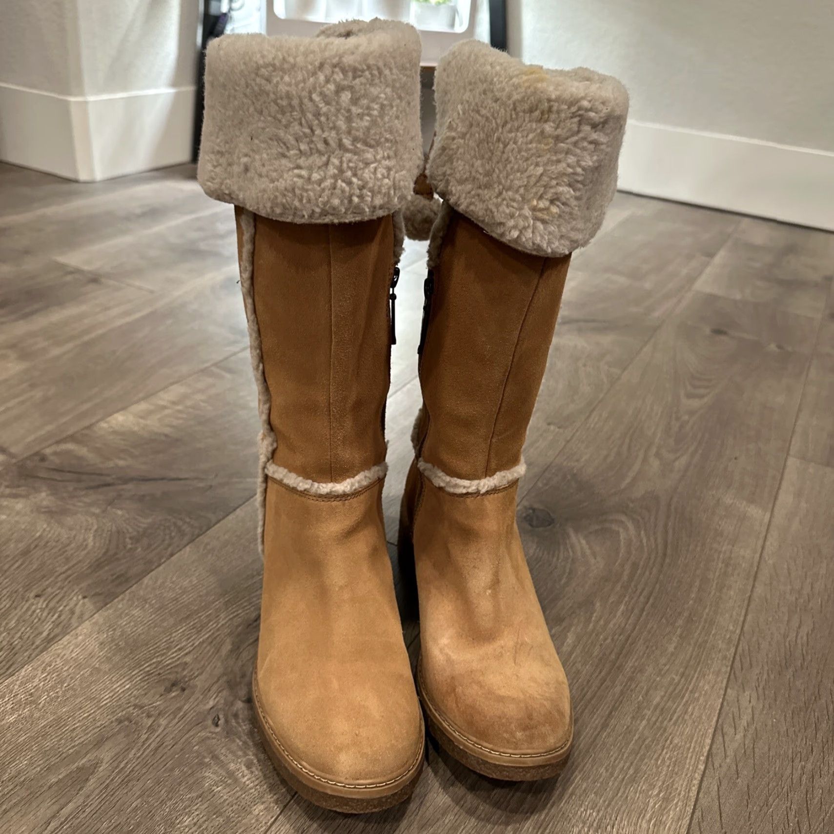 Timberland TIMBERLAND BRINDA Boots Women's Size 7 Medium Brown Suede ReBOTL Defender Boots Womens Size US 7 / IT 37 - 6 Thumbnail
