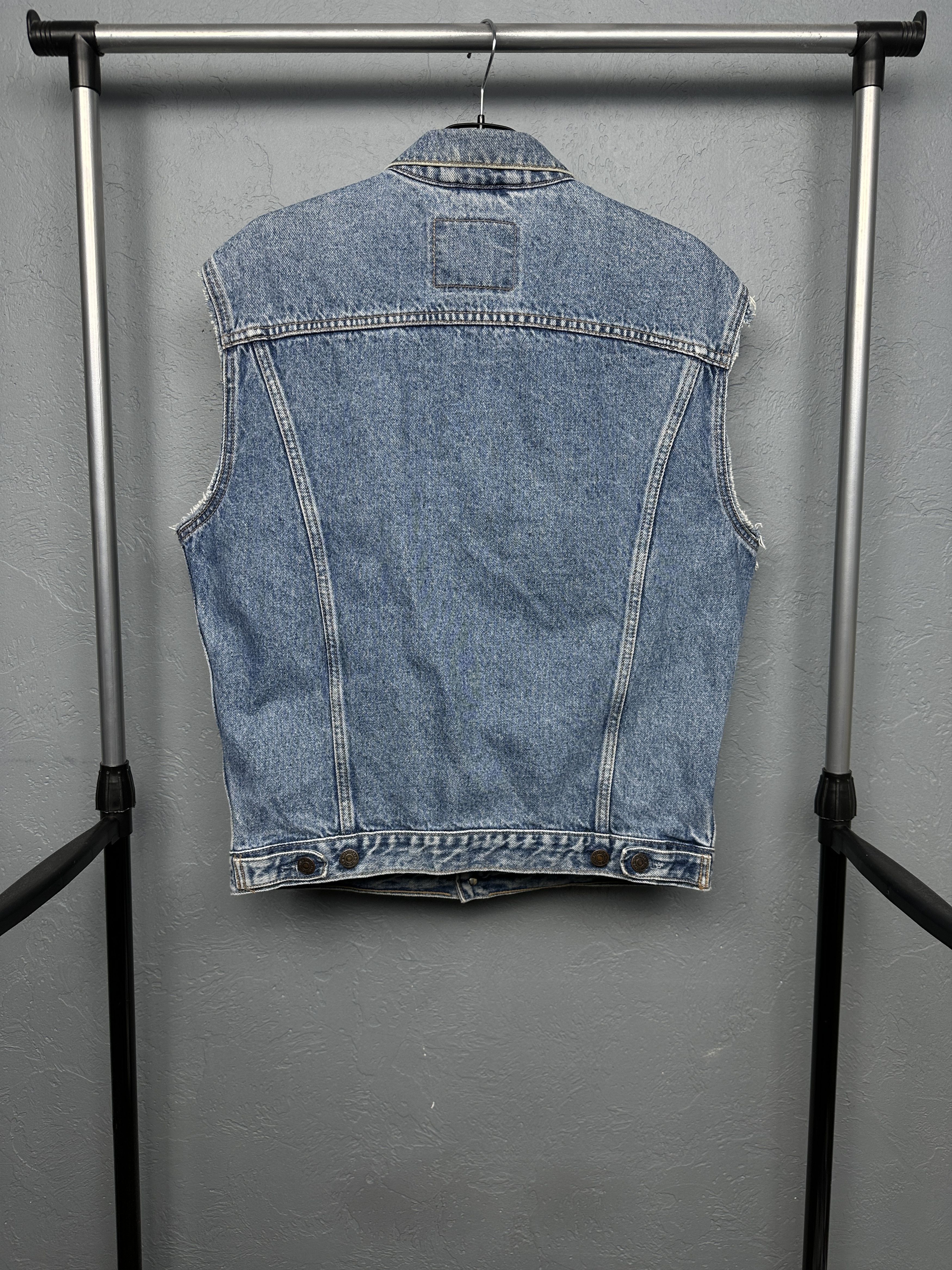 Levi's Levi's 90s Vintage Mens Denim Vest Size US M / EU 48-50 / 2 - 9 Thumbnail