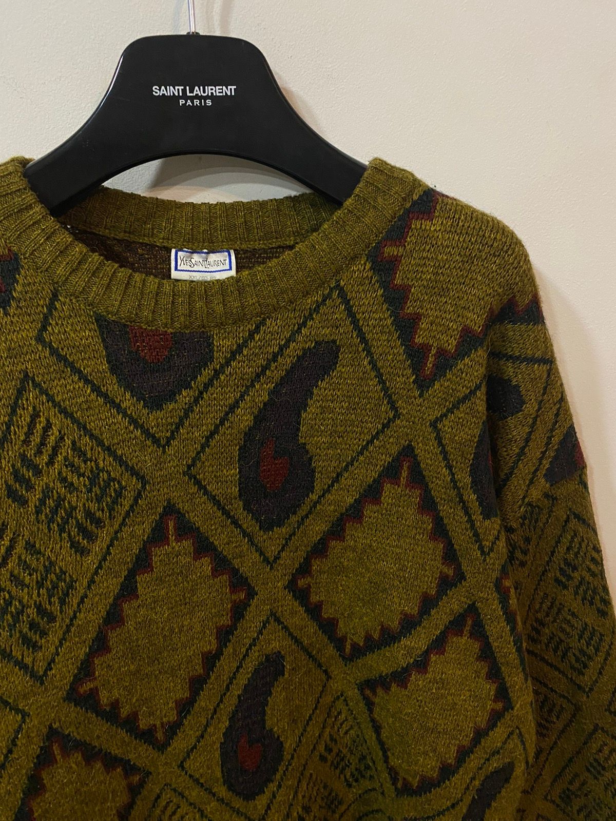 Vintage Wool 90’s YSL Sweater Knit Size US XXL / EU 58 / 5 - 1 Preview