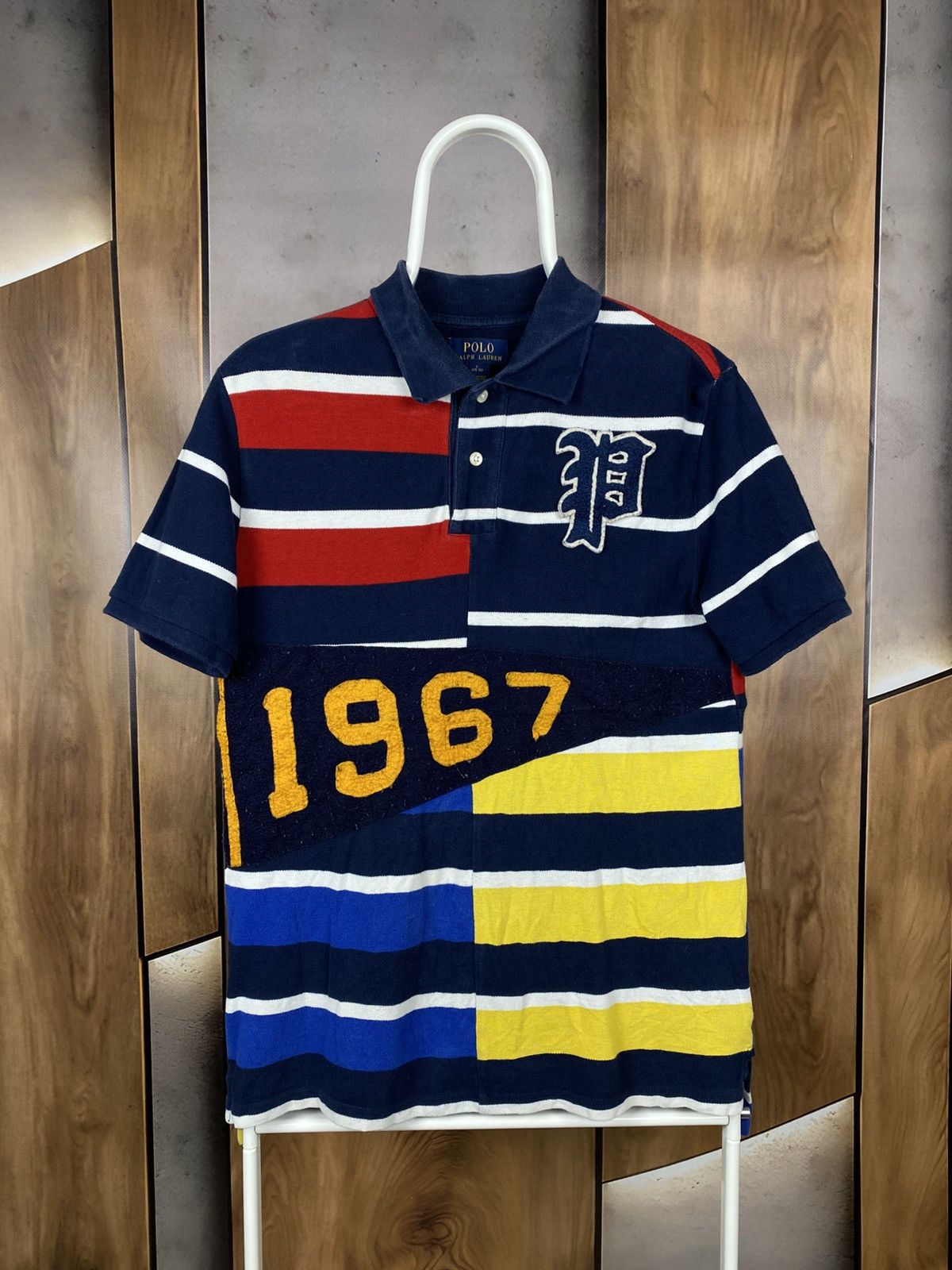 Polo Ralph Lauren 🎠Vintage Junior Polo Ralph Lauren Big Logo Striped VTG Tee🎠 Size US XS / EU 42 / 0 - 1 Thumbnail