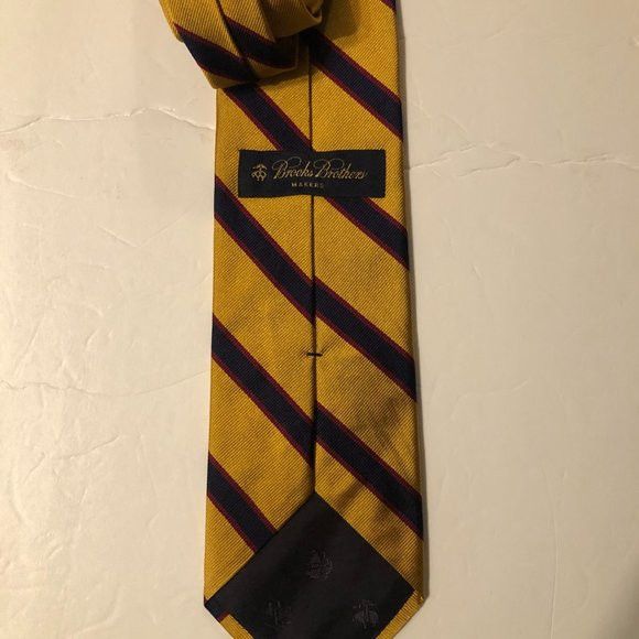 Brooks Brothers BROOKS BROTHERS MEN'S NEW 100%SILK NECK TIE WIDTH: 3 1/2" Size ONE SIZE - 3 Thumbnail