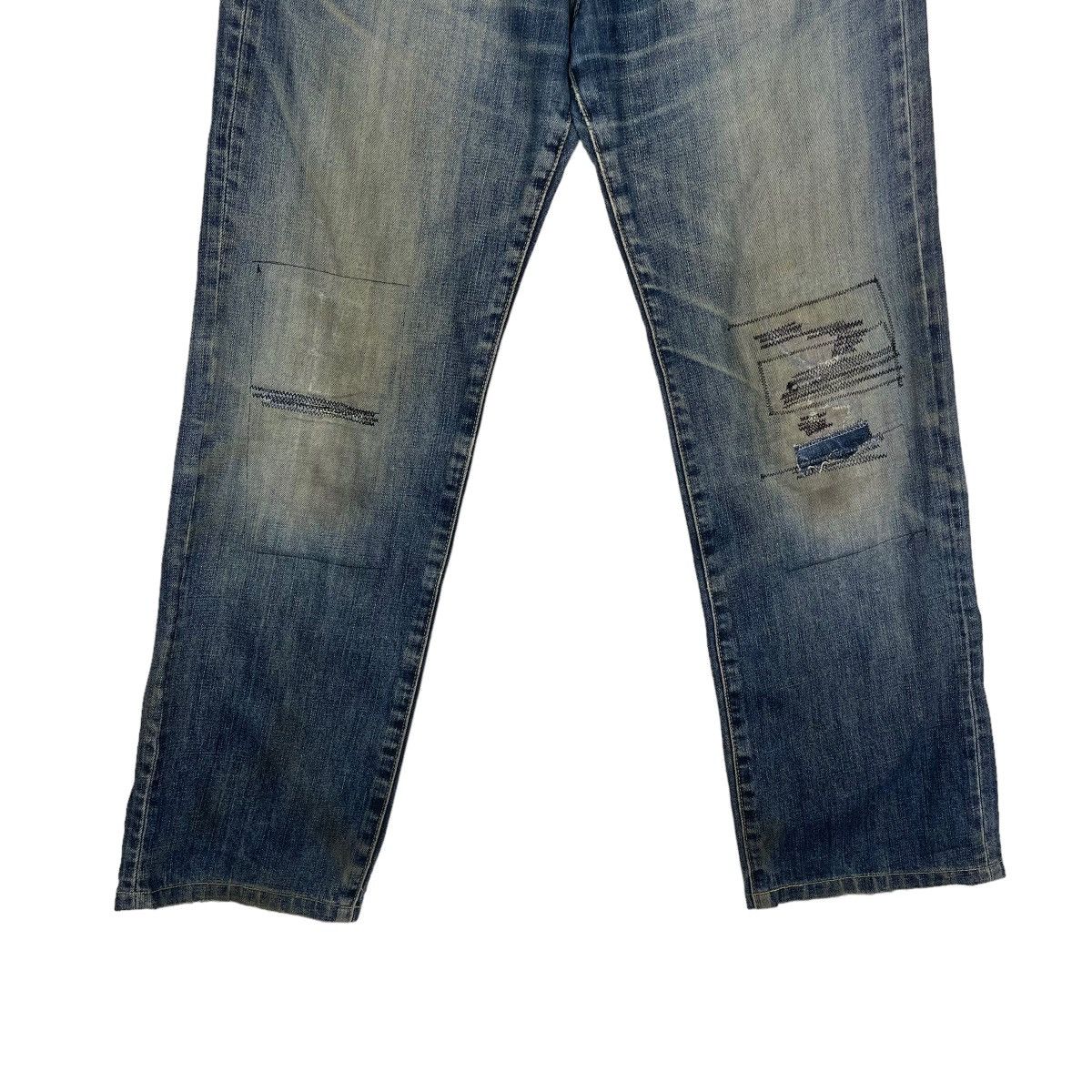 Japanese Brand UNIQLO PATCHWORK JEANS ZIPPER FLY Size US 31 - 4 Thumbnail