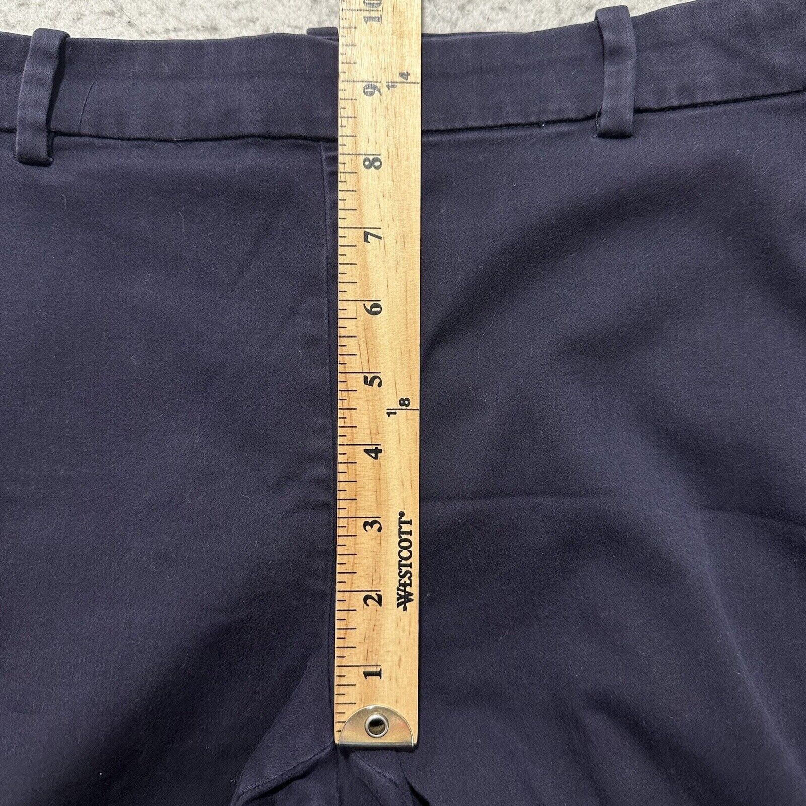 H&M H&M 10 Navy Blue Slim Leg Dress Pants 32x26 Stretch Career Size 32" / US 10 / IT 46 - 12 Thumbnail