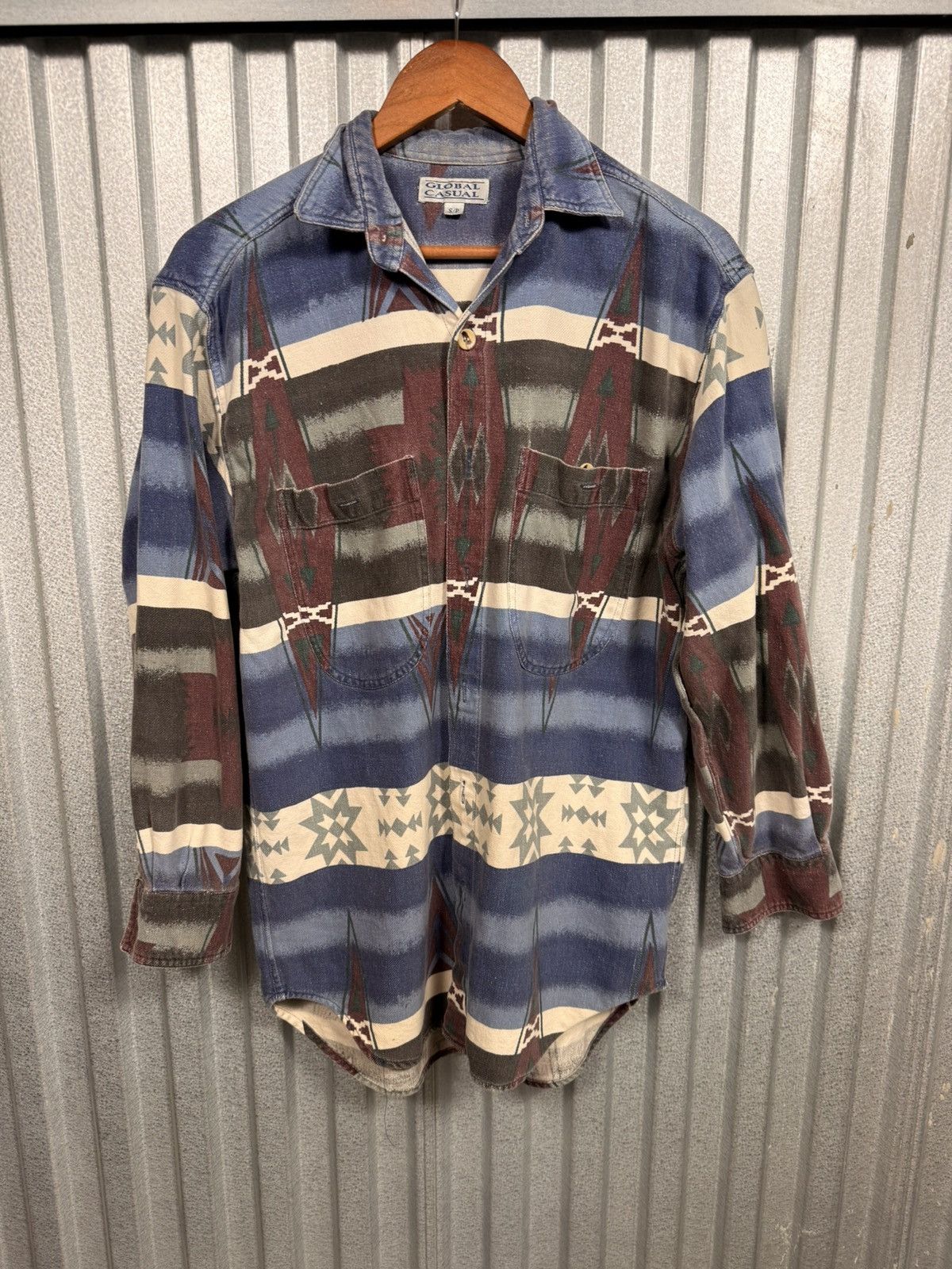 Other Vintage Arizona Pattern Western Button Up Cowboy Shirt Size US S / EU 44-46 / 1 - 4 Thumbnail