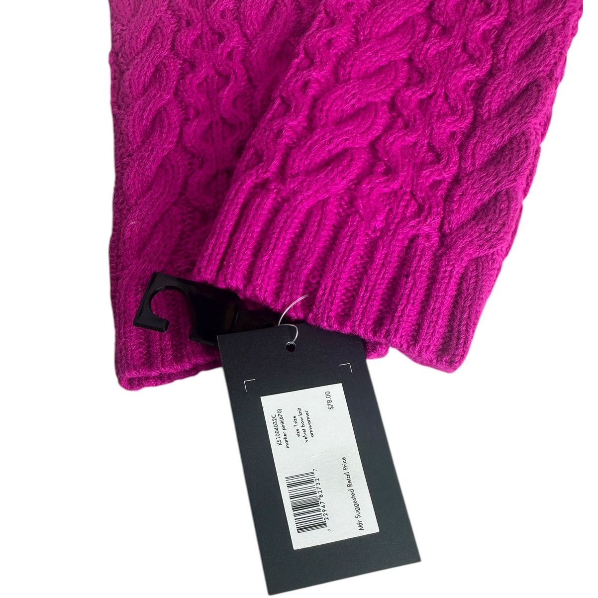 Kate Spade Kate Spade Cable knit Bow Arm Gloves one Size Marker Pink Size ONE SIZE - 8 Thumbnail