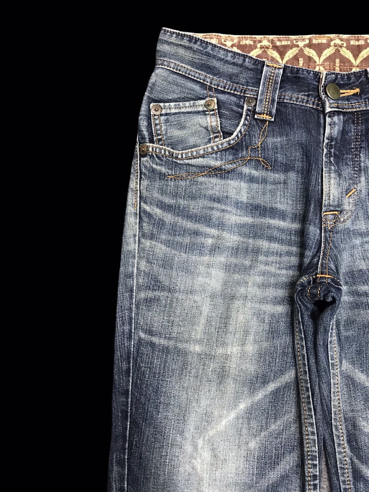 Edwin × Japanese Brand 💥FLARE💥EDWIN BUFFALO HEAD CRSH FLARE DISTRESSED DENIM F329 Size US 30 / EU 46 - 5 Thumbnail