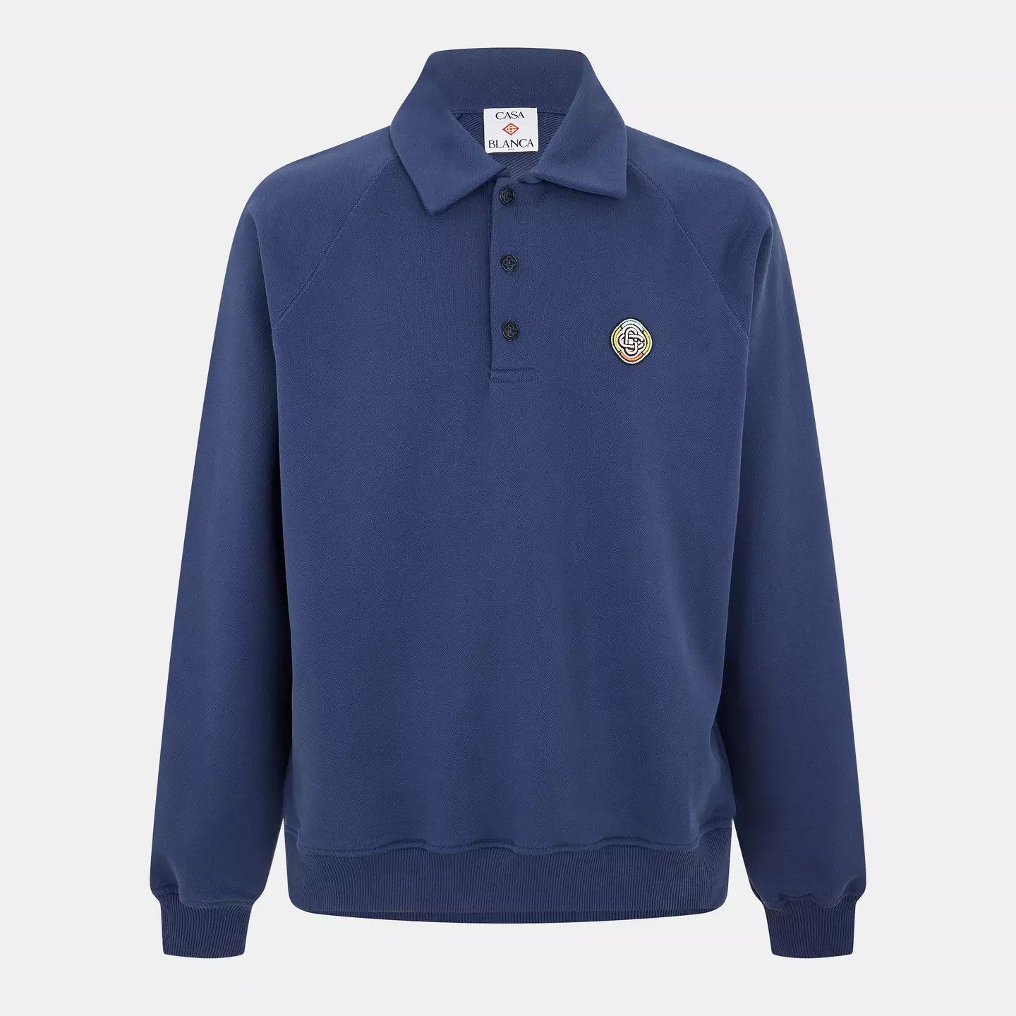 Casablanca o1g2r1mq0426 Crew Sweatshirt in Blue Size US M / EU 48-50 / 2 - 1 Thumbnail