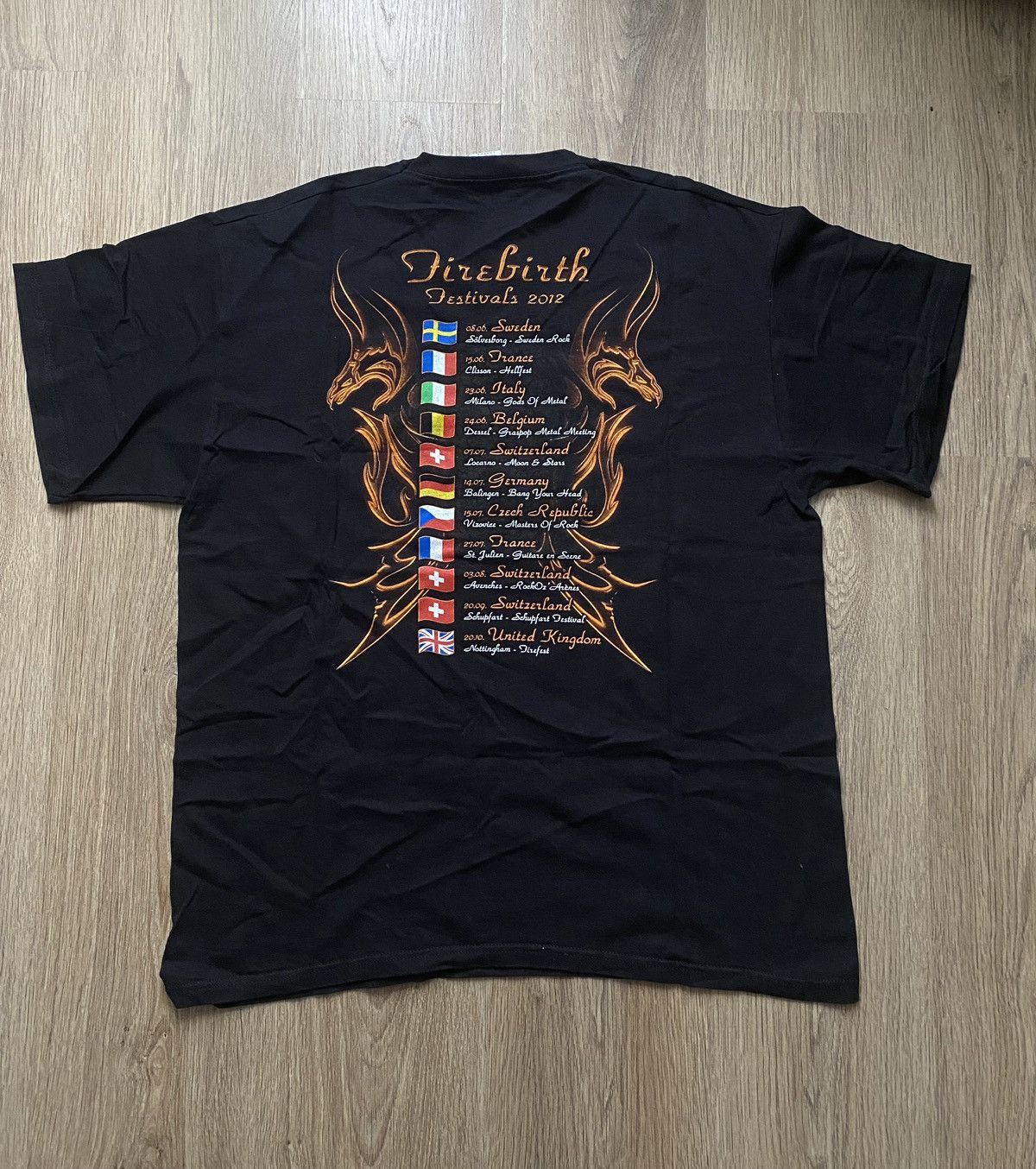 Band Tees × Vintage Vintage Gotthard band Black T-shirt Size US XL / EU 56 / 4 - 4 Thumbnail