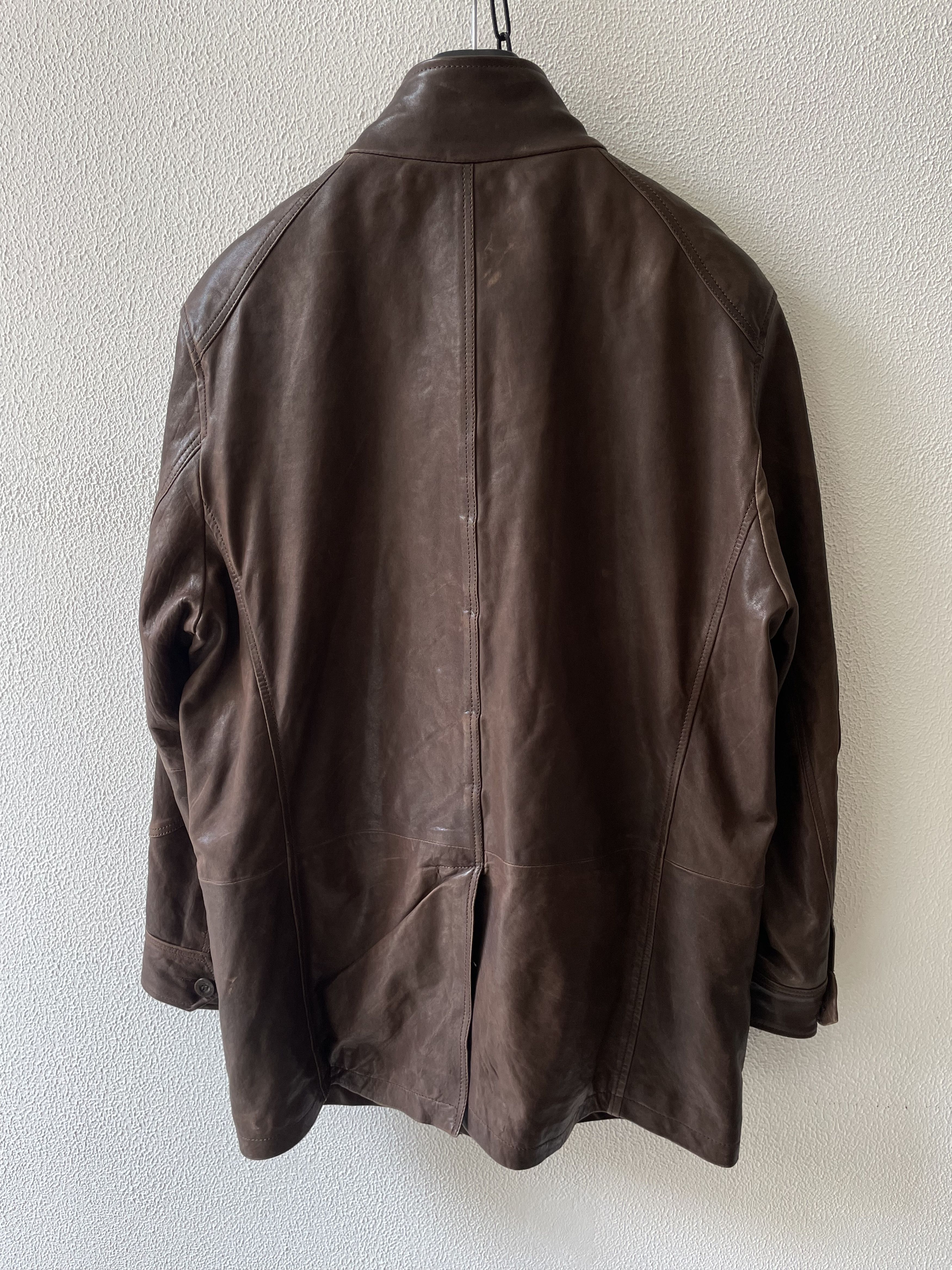 Designer × Vintage Rare Rocha John Rocha leather brown man Size US L / EU 52-54 / 3 - 5 Thumbnail