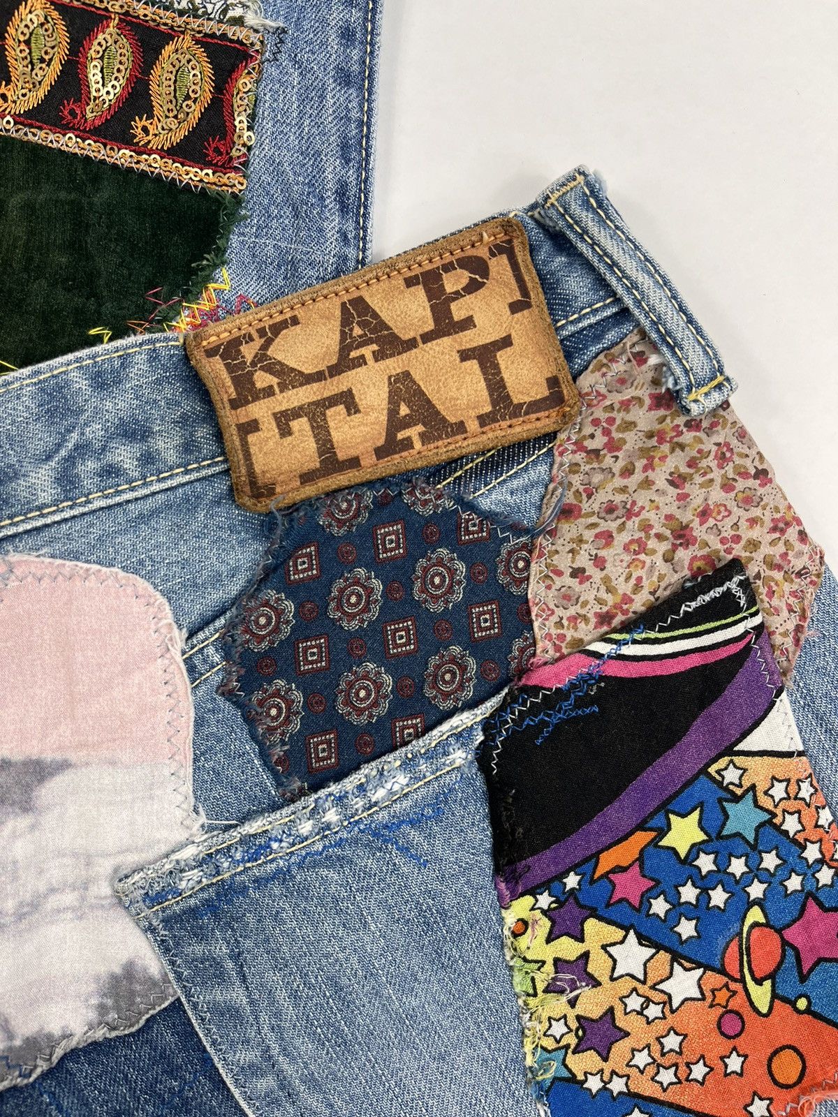 Kapital PATCH WORK JEANS Size US 34 / EU 50 - 3 Thumbnail