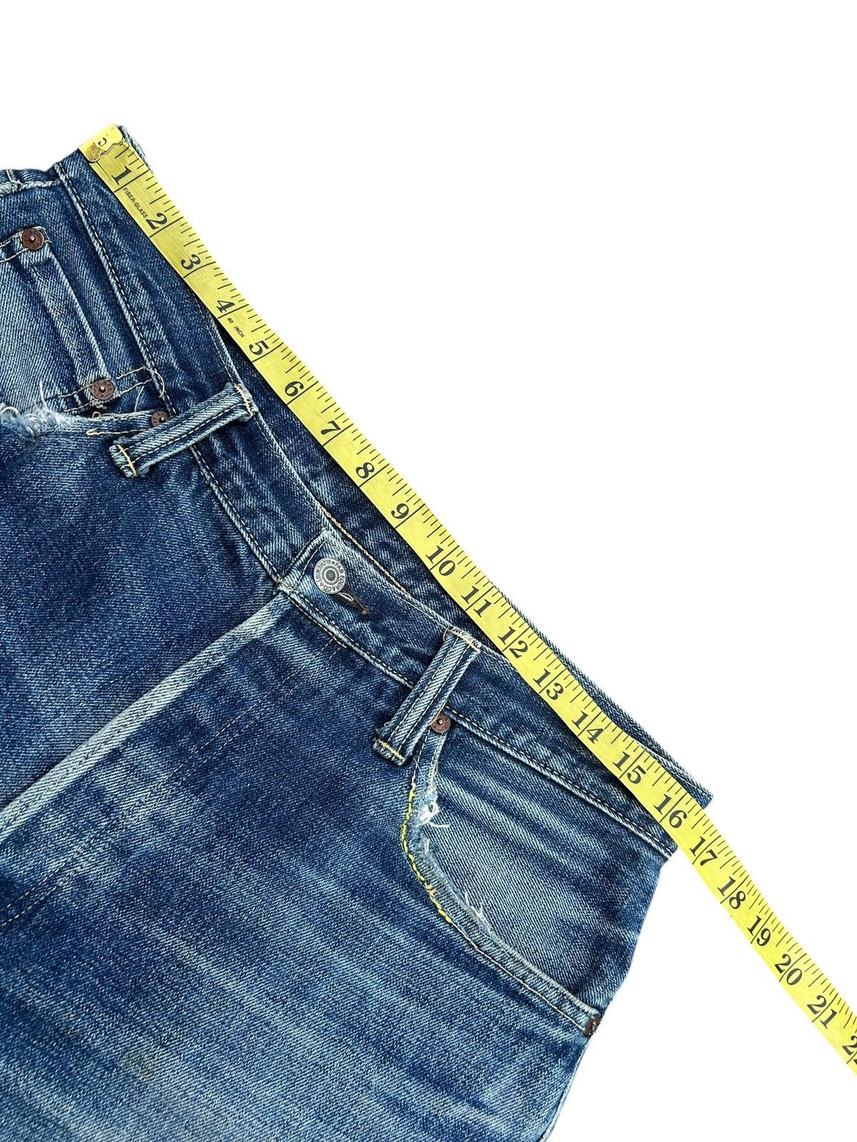 Kapital Vintage Skull Fab Four Alchemist Selvedge Repair Denim jeans Size US 33 - 18 Thumbnail