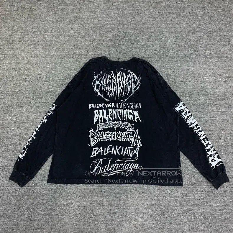 Balenciaga Balenciaga Black Sanskrit Graffiti Multi-Element Printed S Size US L / EU 52-54 / 3 - 2 Thumbnail