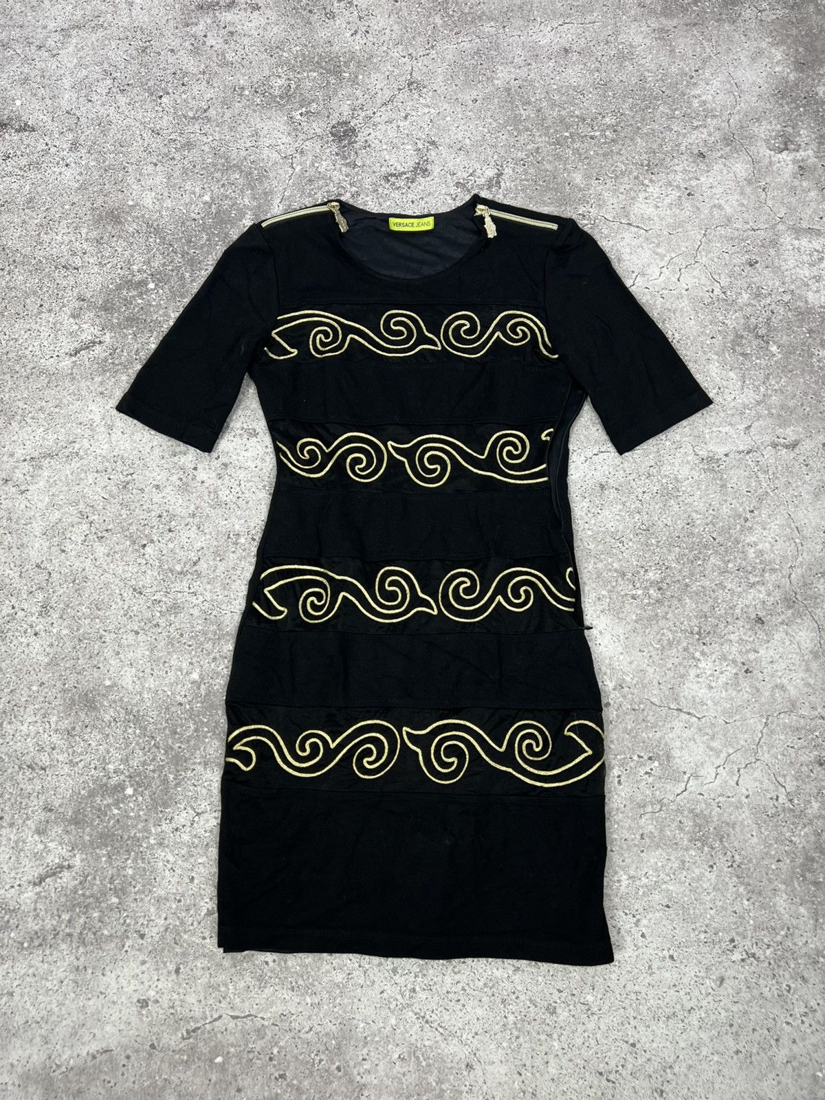 Versace Jeans Couture Versace Jeans Mini Dress Black Size M / US 6-8 / IT 42-44 - 3 Thumbnail