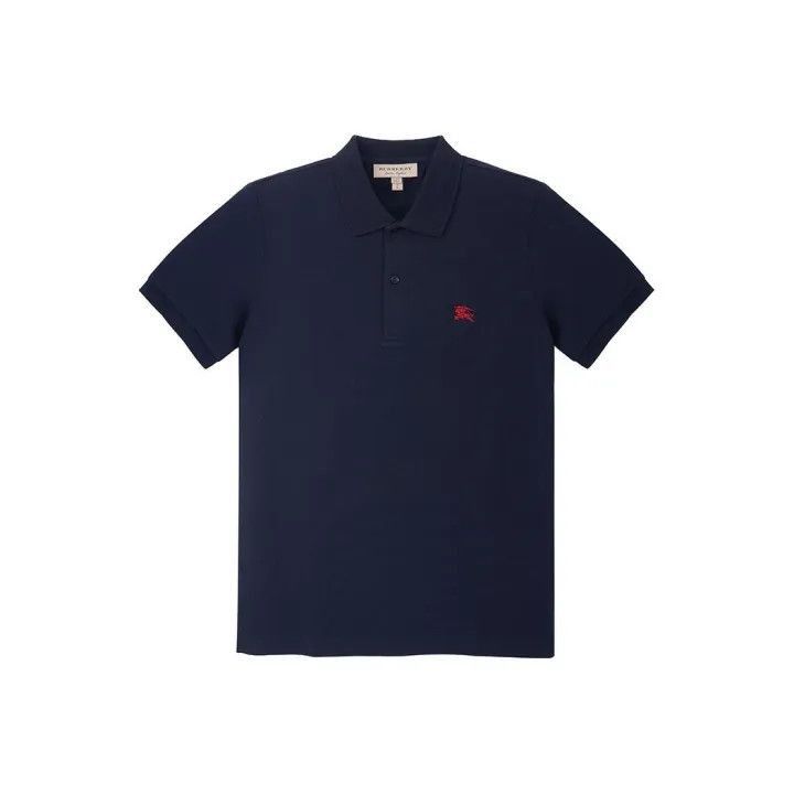 Burberry Burberry Embroidered Logo Oxford Polo Shirt-2507