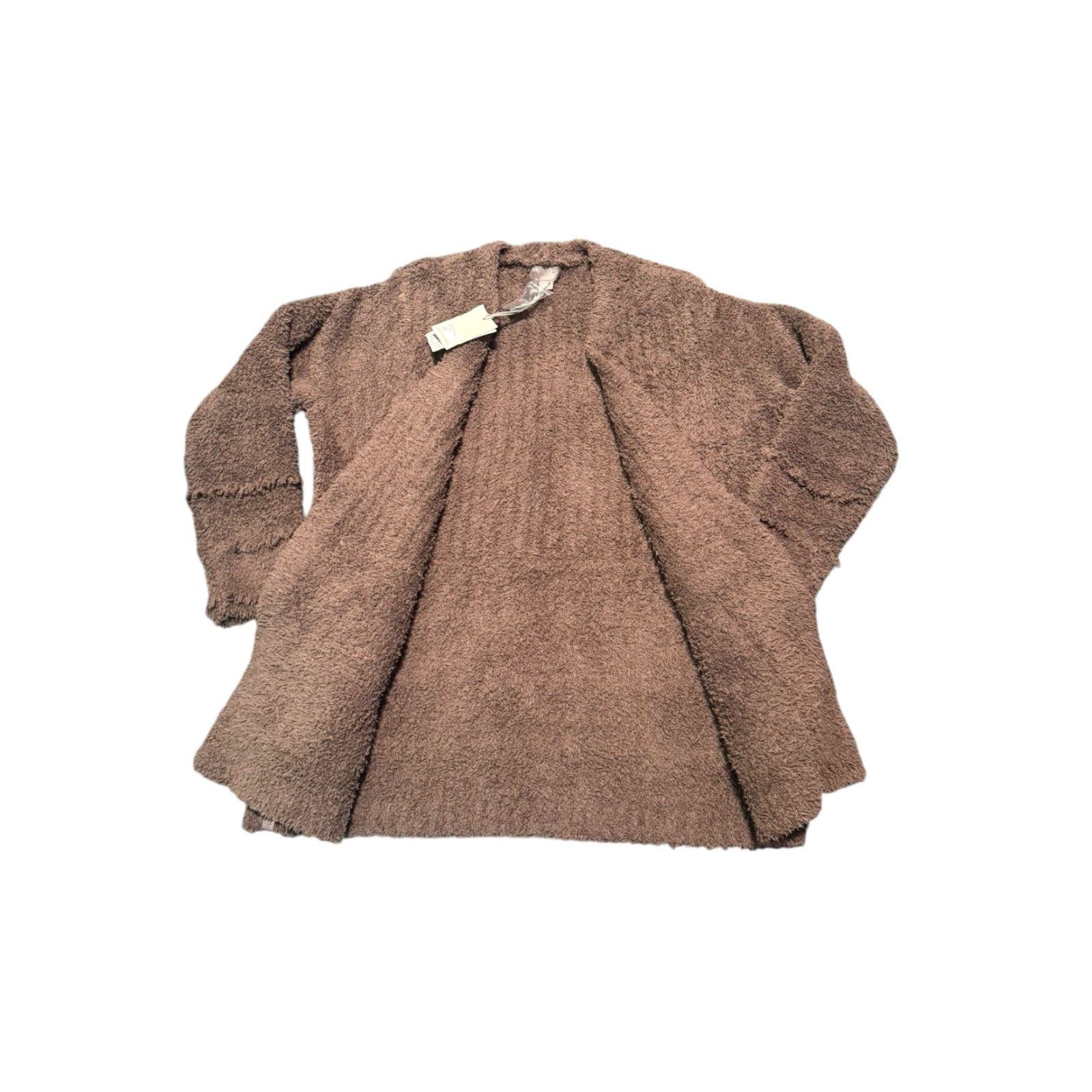 Vintage Barefoot Dreams Cardigan Boardwalk CozyChic Brown Medium NWT Size M / US 6-8 / IT 42-44 - 6 Thumbnail