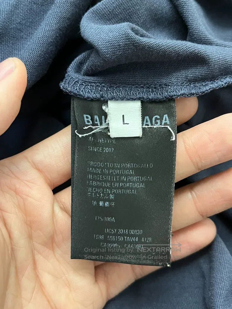 Balenciaga Balenciaga Logo Printed Straight Short Sleeve Crew Neck T- Size US L / EU 52-54 / 3 - 4 Thumbnail