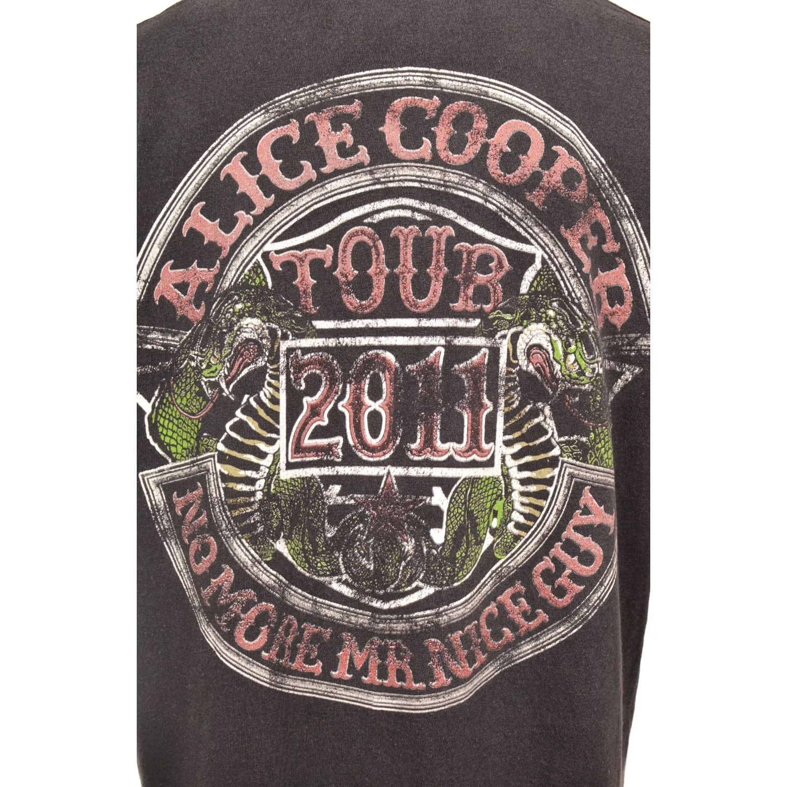 Fruit Of The Loom Fruit of the Loom Alice Cooper No More Mr Nice Guy 2011 Tour T-Shirt Tee Size L Black Mens 100% Cotton Short Sleeve Vintage? Size US L / EU 52-54 / 3 - 4 Thumbnail