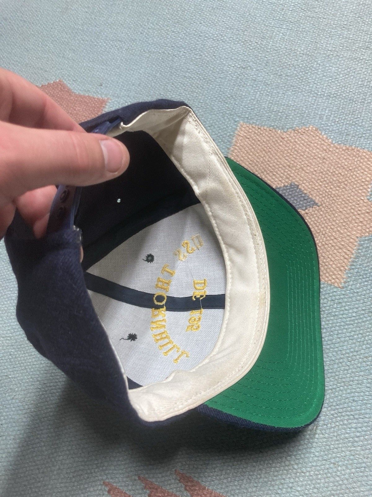 Vintage Vtg SnapBack hat wool USS Thornhill DE 195 US navy military Size ONE SIZE - 7 Thumbnail