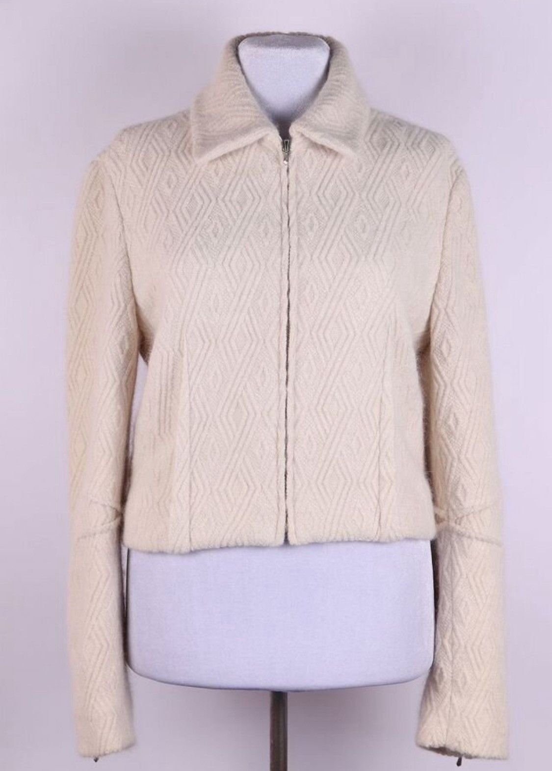 Dior Christian Dior Galliano FW2000 Wool Angora Pattern Jacket Size M / US 6-8 / IT 42-44 - 1 Thumbnail