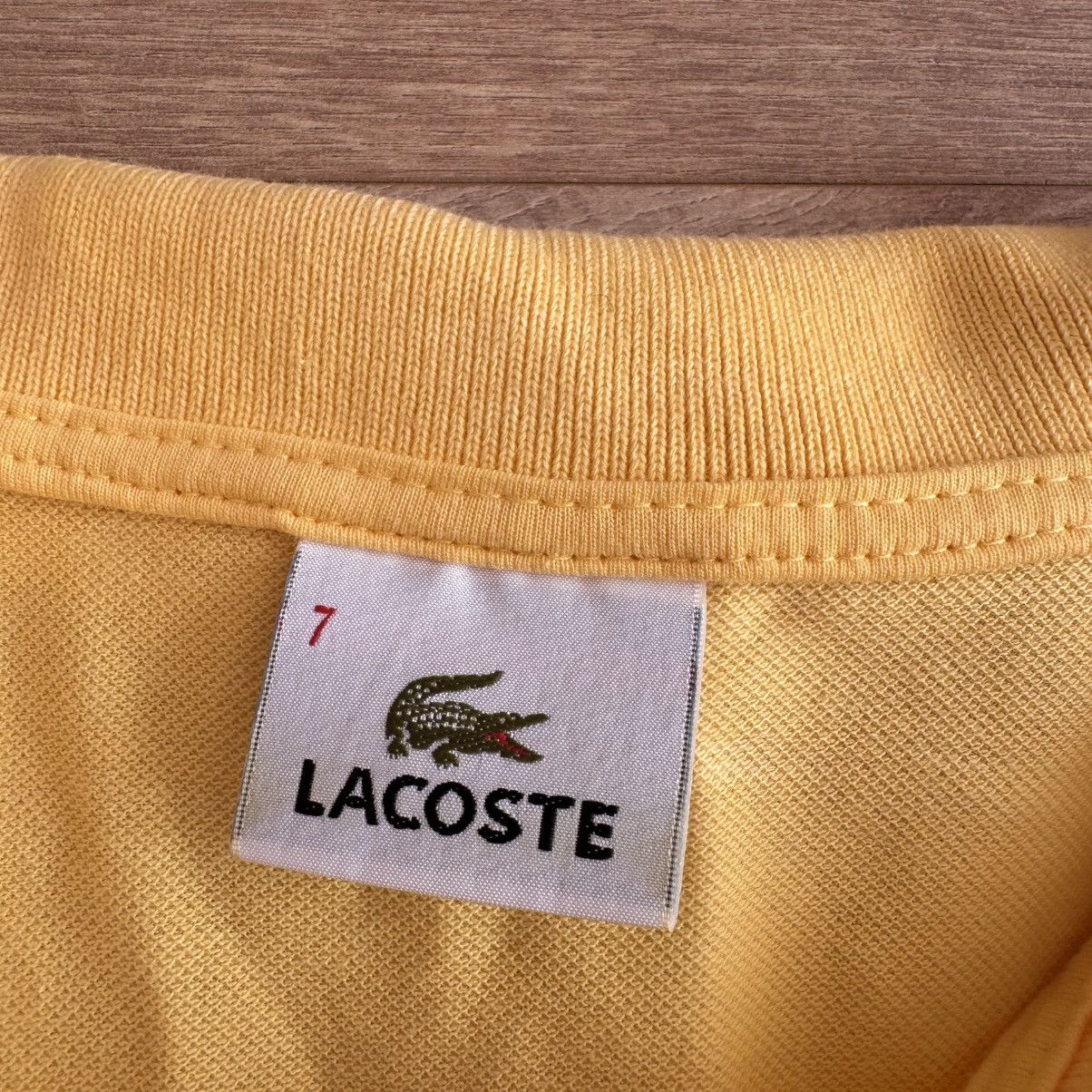 Lacoste Lacoste Classic Fit Yellow Short Sleeve Polo Shirt Size US XXL / EU 58 / 5 - 3 Thumbnail
