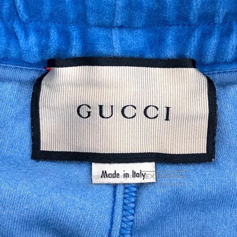 Gucci Gucci Size XS Blue logo embroidered cotton casual drawstrin Size US 27 - 6 Thumbnail