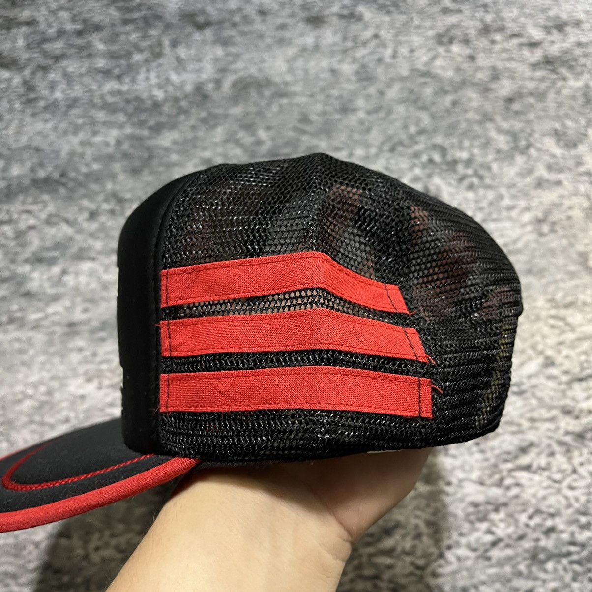 Vintage Vintage 90s Concrete Mesh Three Stripe Trucker Hat Snapback Size ONE SIZE - 4 Thumbnail