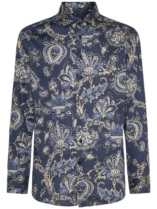 Etro o1lsvrm0425 Shirt in Navy Size US M / EU 48-50 / 2 - 1 Thumbnail