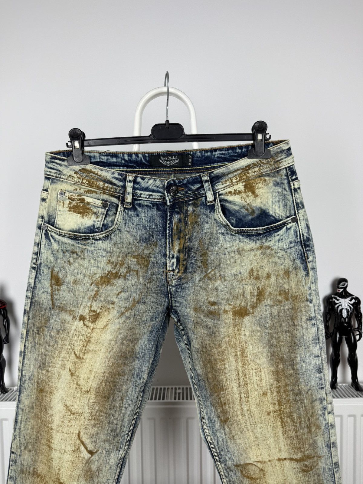 If Six Was Nine × Japanese Brand Rock Rebel flared distressed jeans Size US 34 / EU 50 - 2 Thumbnail