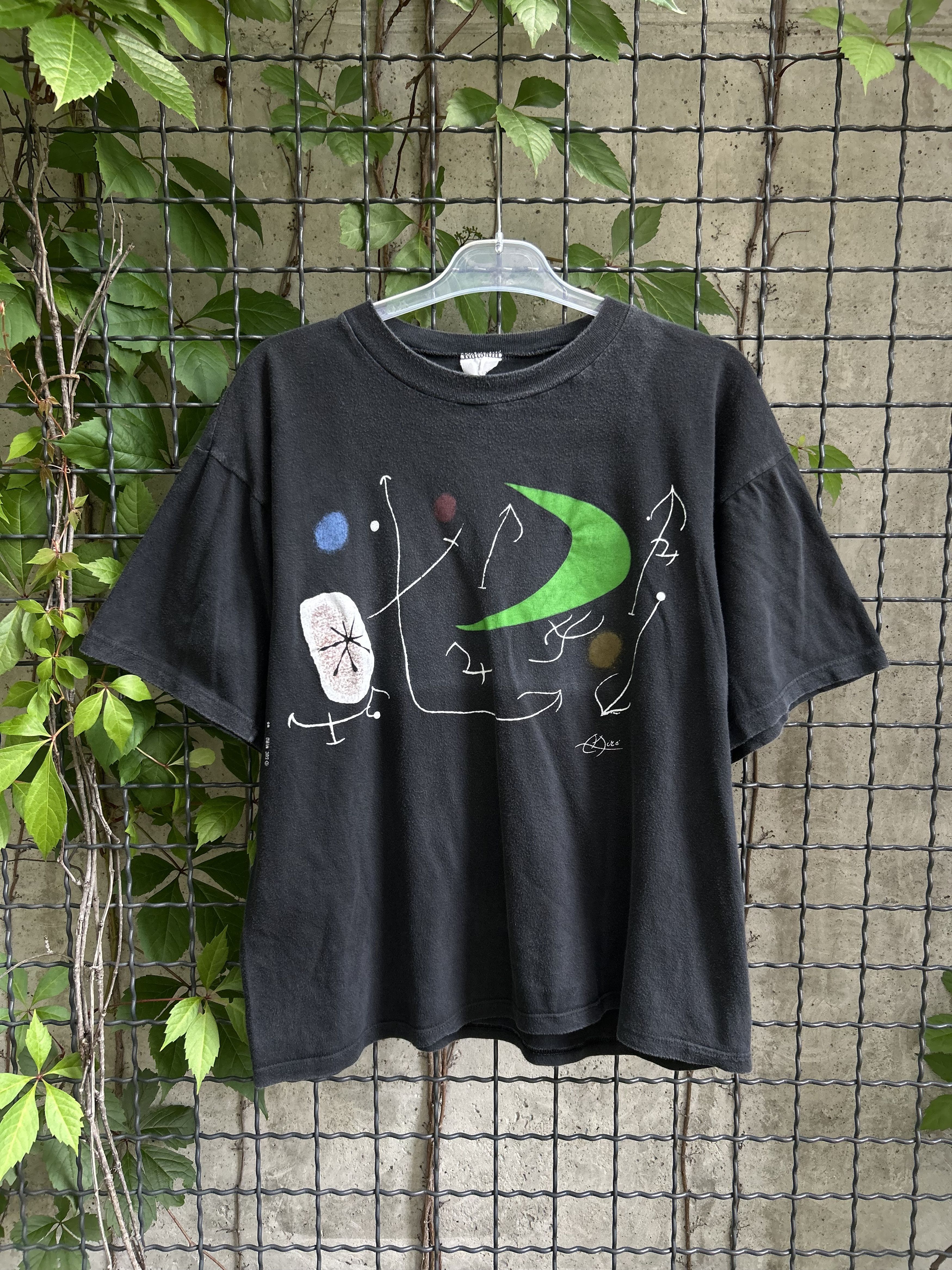 Vintage 1996 Joan Miro Succ Art Surrealism Painter T-shirt