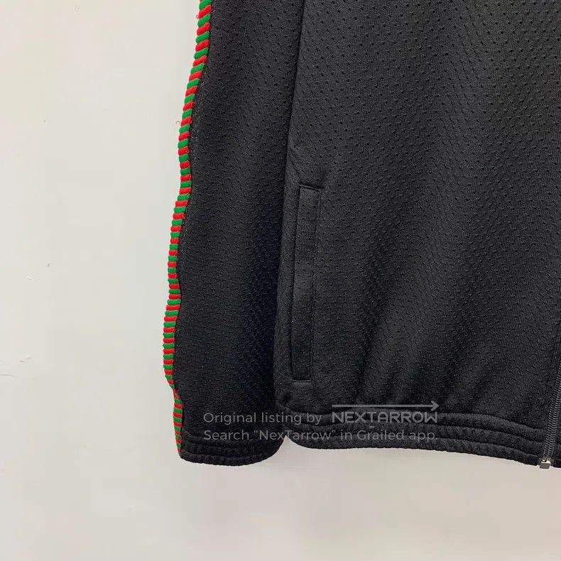 Gucci Gucci Black logo embroidered stand-up collar zipper long-s Size US S / EU 44-46 / 1 - 4 Thumbnail
