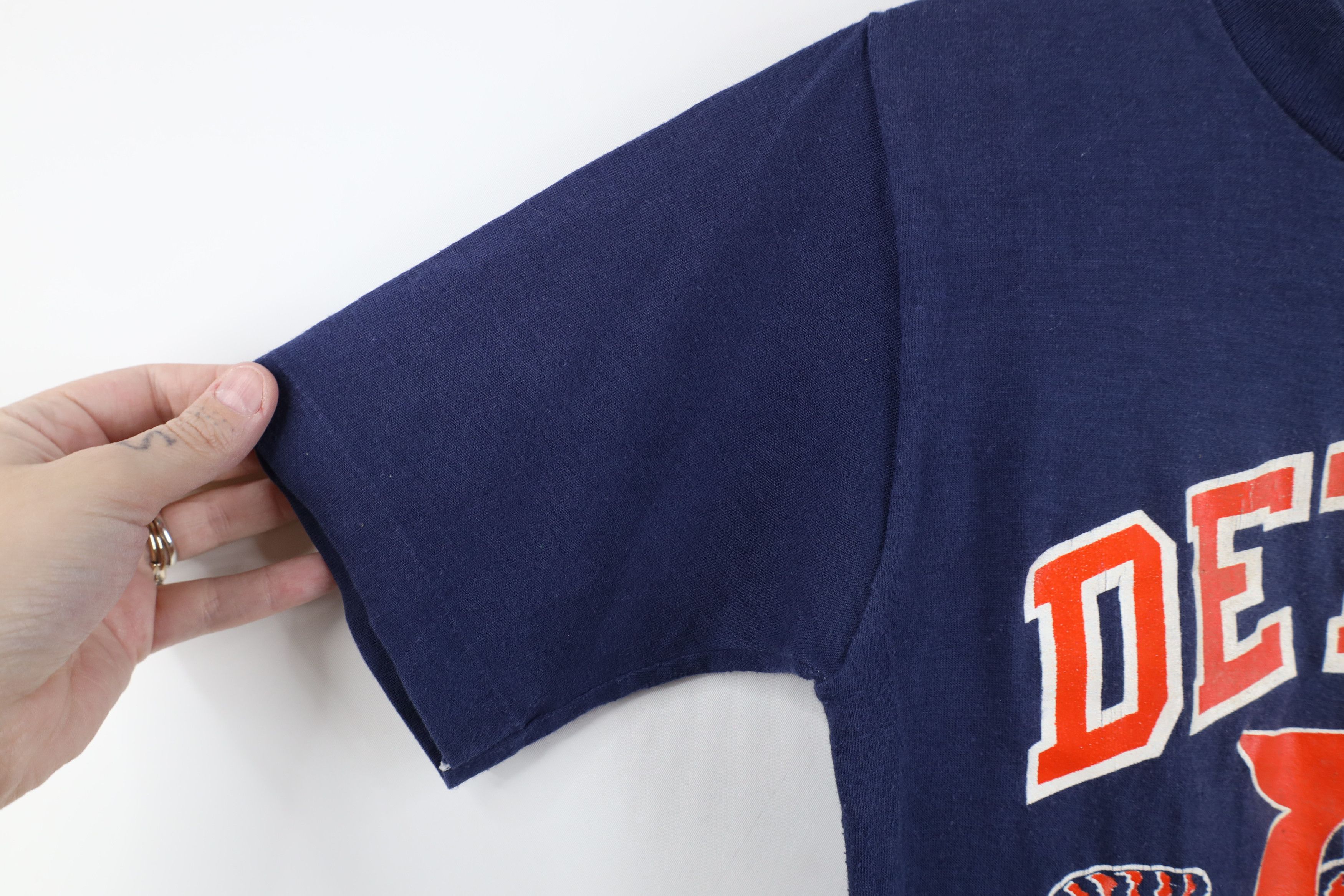 Vintage Vintage 80s Champs Detroit Tigers Baseball T-Shirt USA Size S / US 4 / IT 40 - 8 Thumbnail